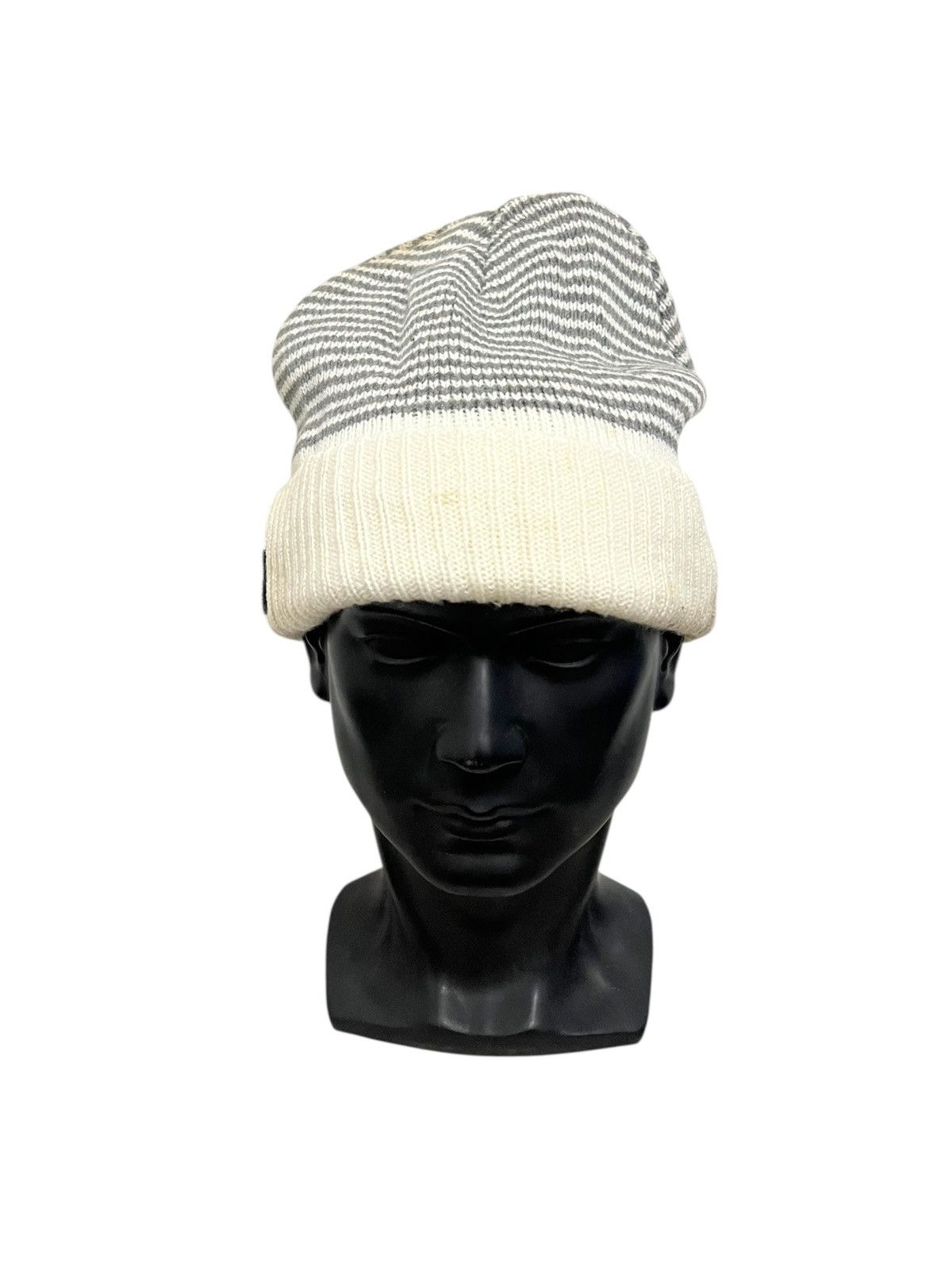 Comme Ca Ism Comme ca Ism Striped Design Beanie Hat Size ONE SIZE - 1 Thumbnail