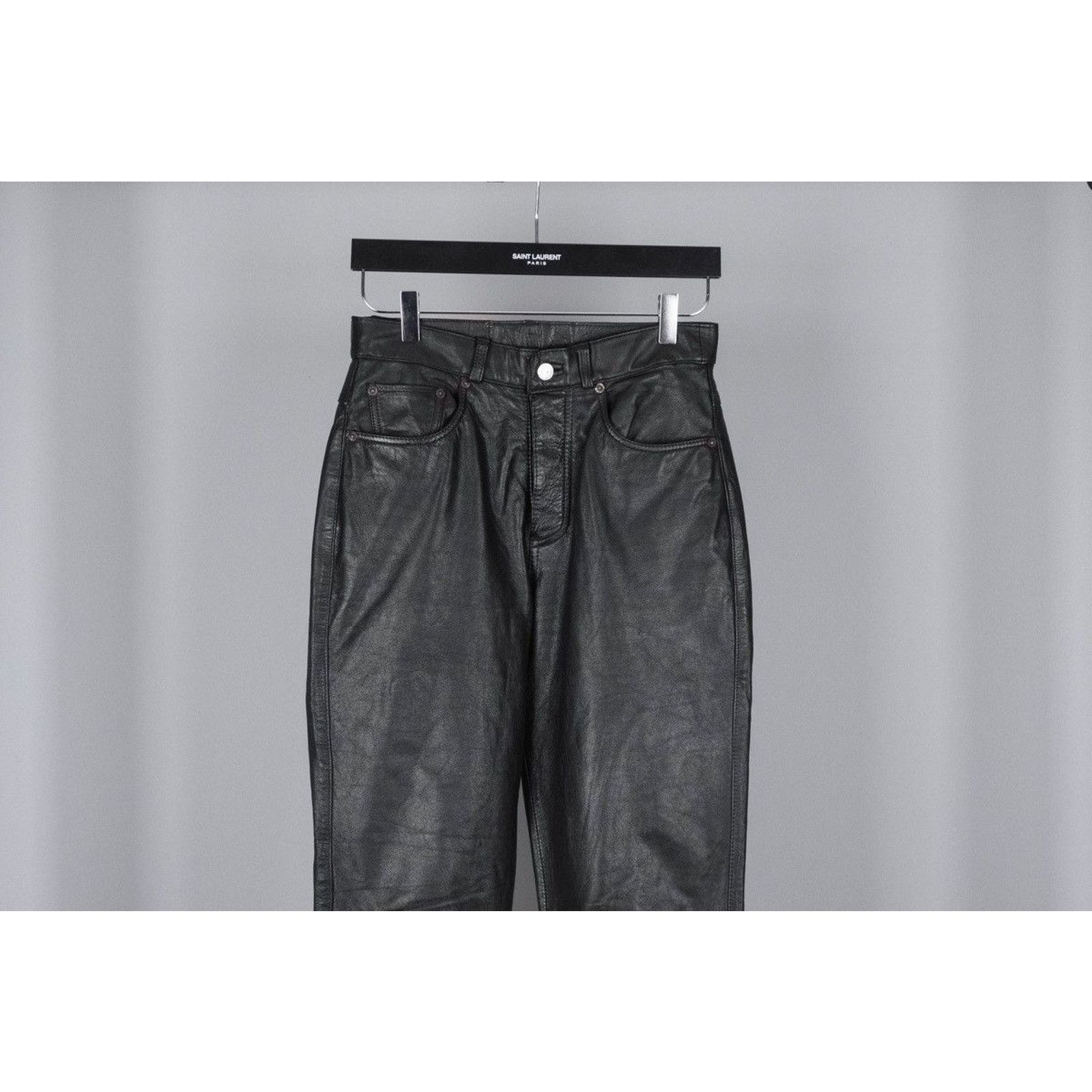 Levi's Vintage 90’s levis black leather pants Size US 28 / EU 44 - 2 Thumbnail
