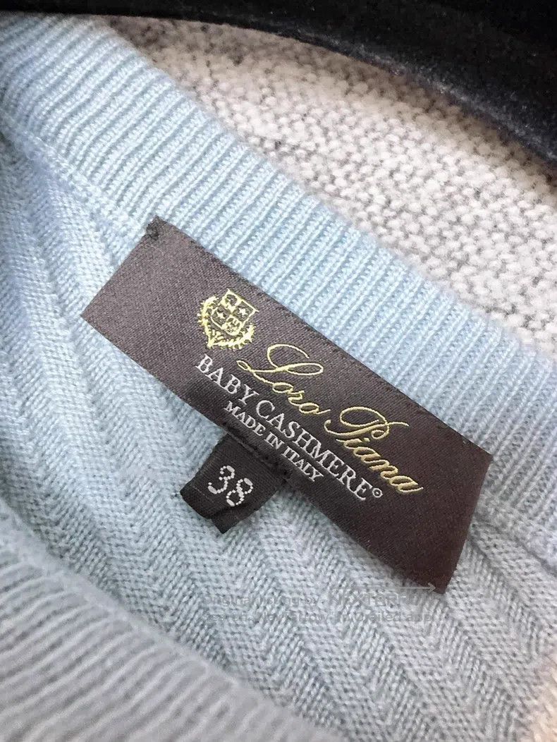 Loro Piana Loro Piana Color Blocked Cashmere Crewneck Knit Sweater Size XS / US 0-2 / IT 36-38 - 6 Thumbnail