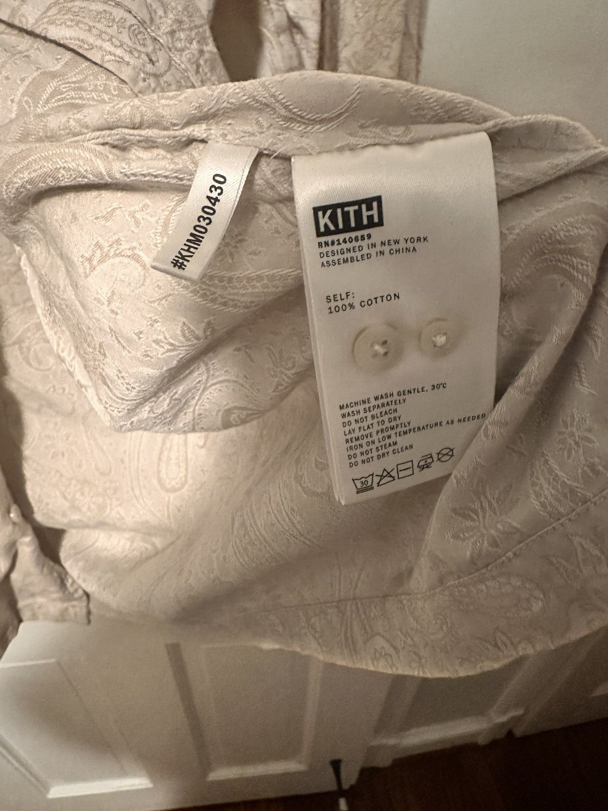 Kith Paisley Jacquard Thompson Camp Collar Shirt Size US S / EU 44-46 / 1 - 4 Thumbnail