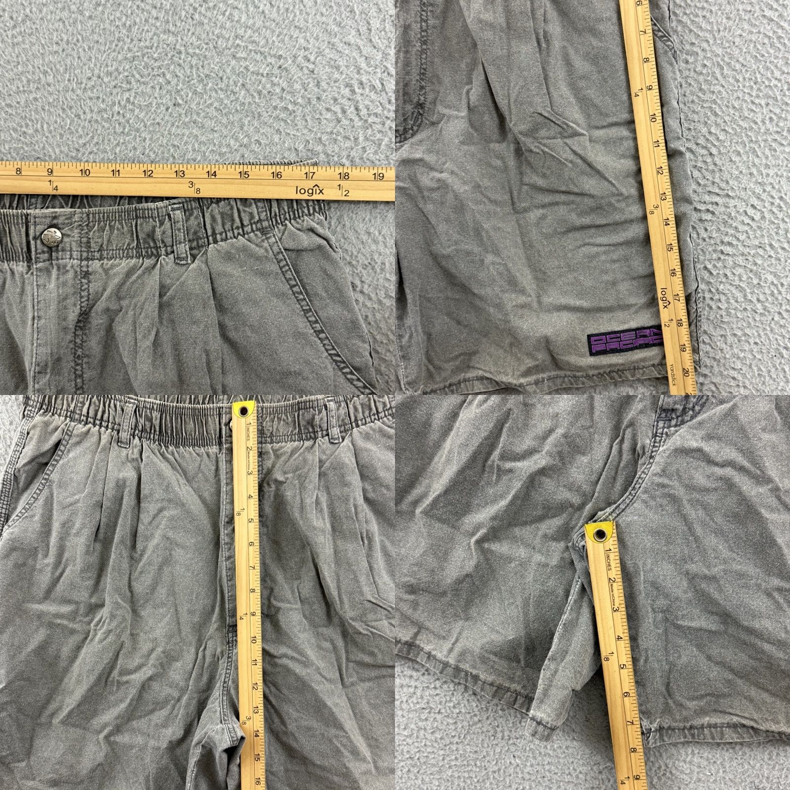 Ocean Pacific Vintage Ocean Pacific Short Mens 34 Gray 80s Elastic Waist Twill Khaki Surf USA Short Size US 34 / EU 50 - 8 Thumbnail