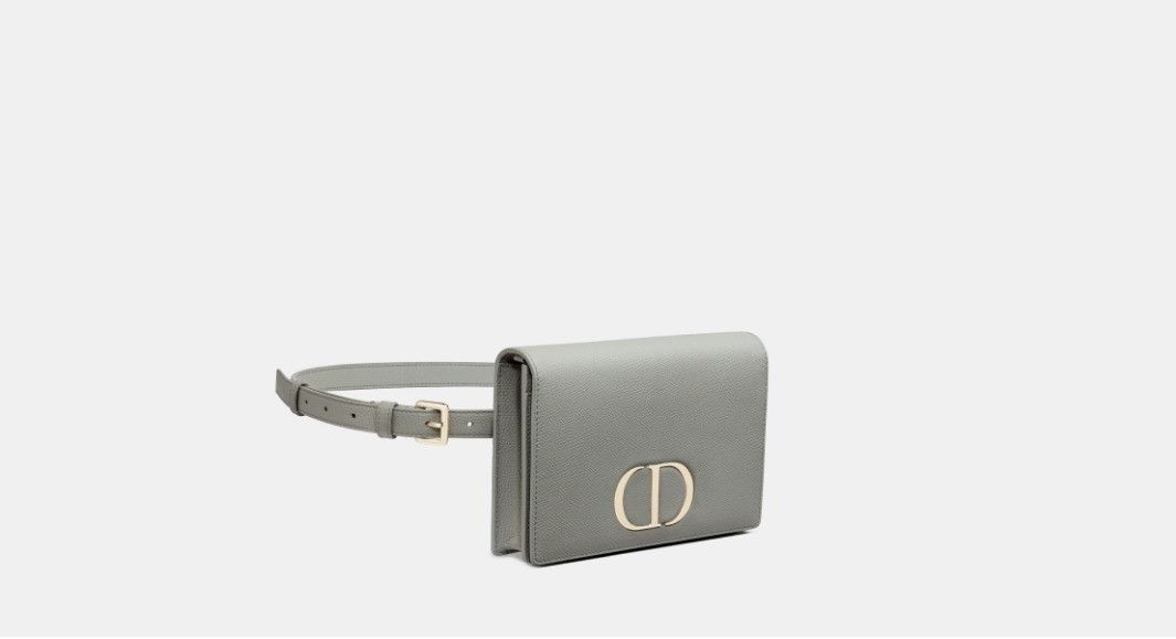 image of Dior O1W1Db10324 Size Os 30 Montaigne 2-In 1 Pouch In Gray in Grey, Women's