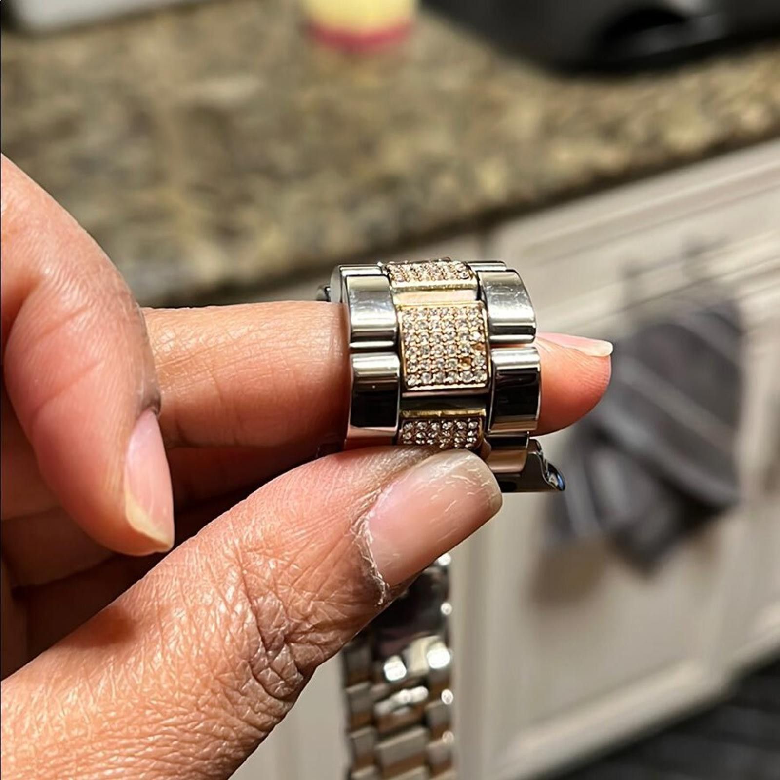 Michael Kors Michael Kors Stainless Steel Bracelet Band for Apple Watch Size ONE SIZE - 9 Thumbnail