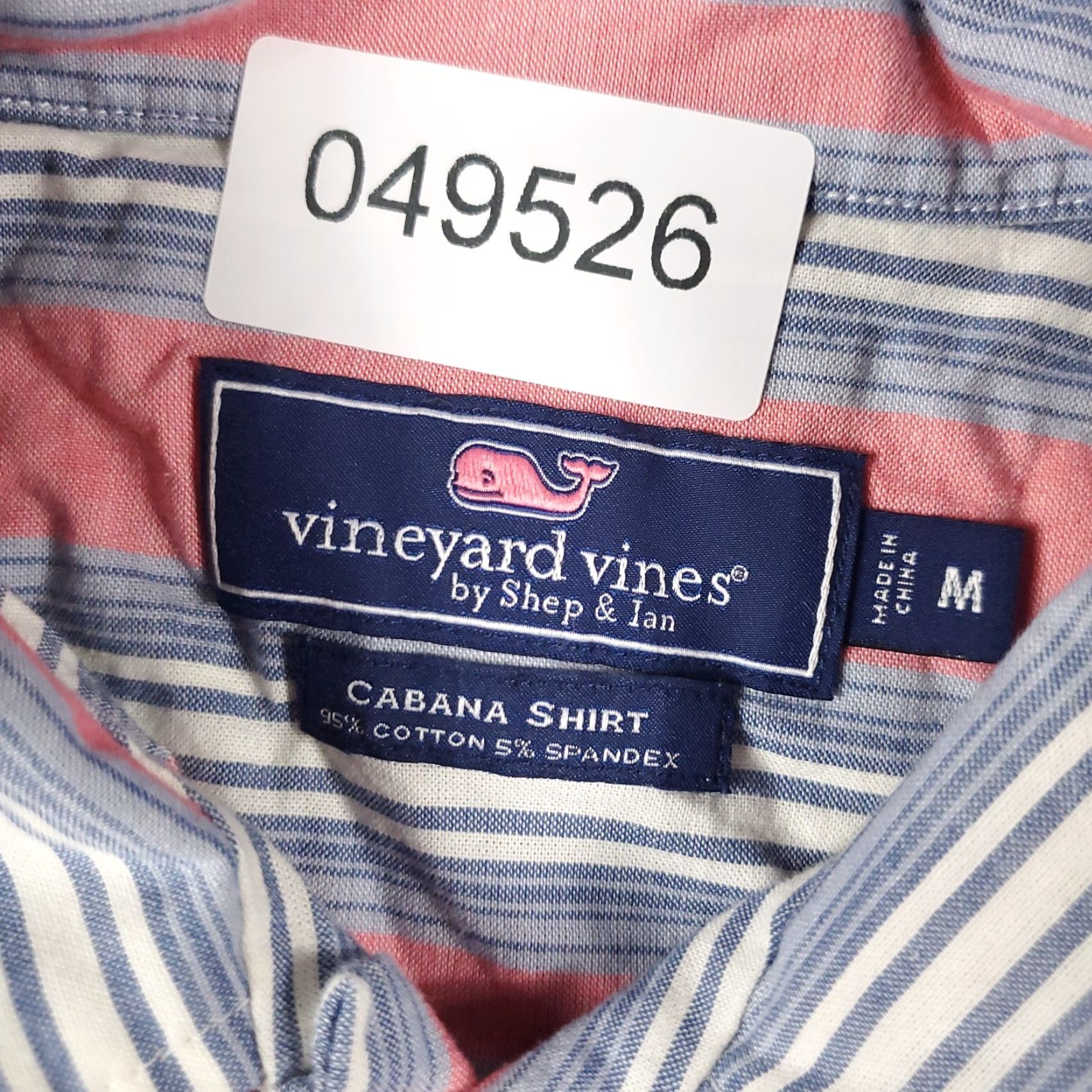 Vineyard Vines Vineyard Vines Shirt Mens Medium Red Blue Striped Casual Short Sleeve Button-Up Size US M / EU 48-50 / 2 - 6 Thumbnail