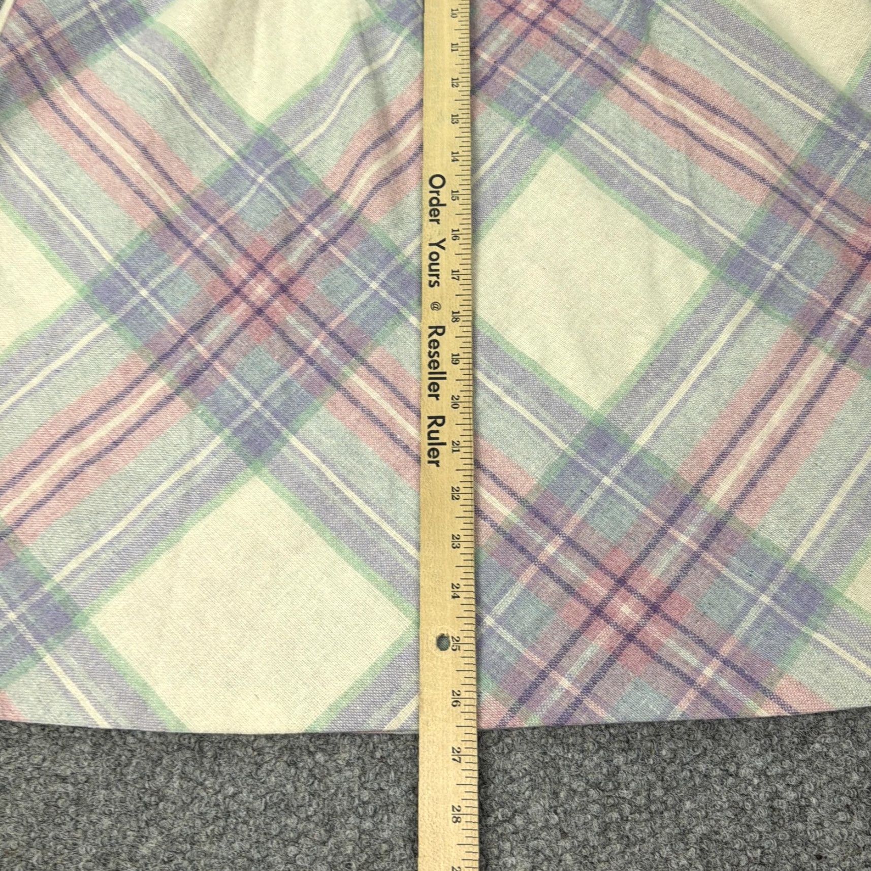 Vintage VINTAGE Skirt Womens Midi A-Line Plaid White 11 80s Boho Button Pockets Sat Casual Mens Womens Girls Teens Size 32" / US 10 / IT 46 - 8 Thumbnail