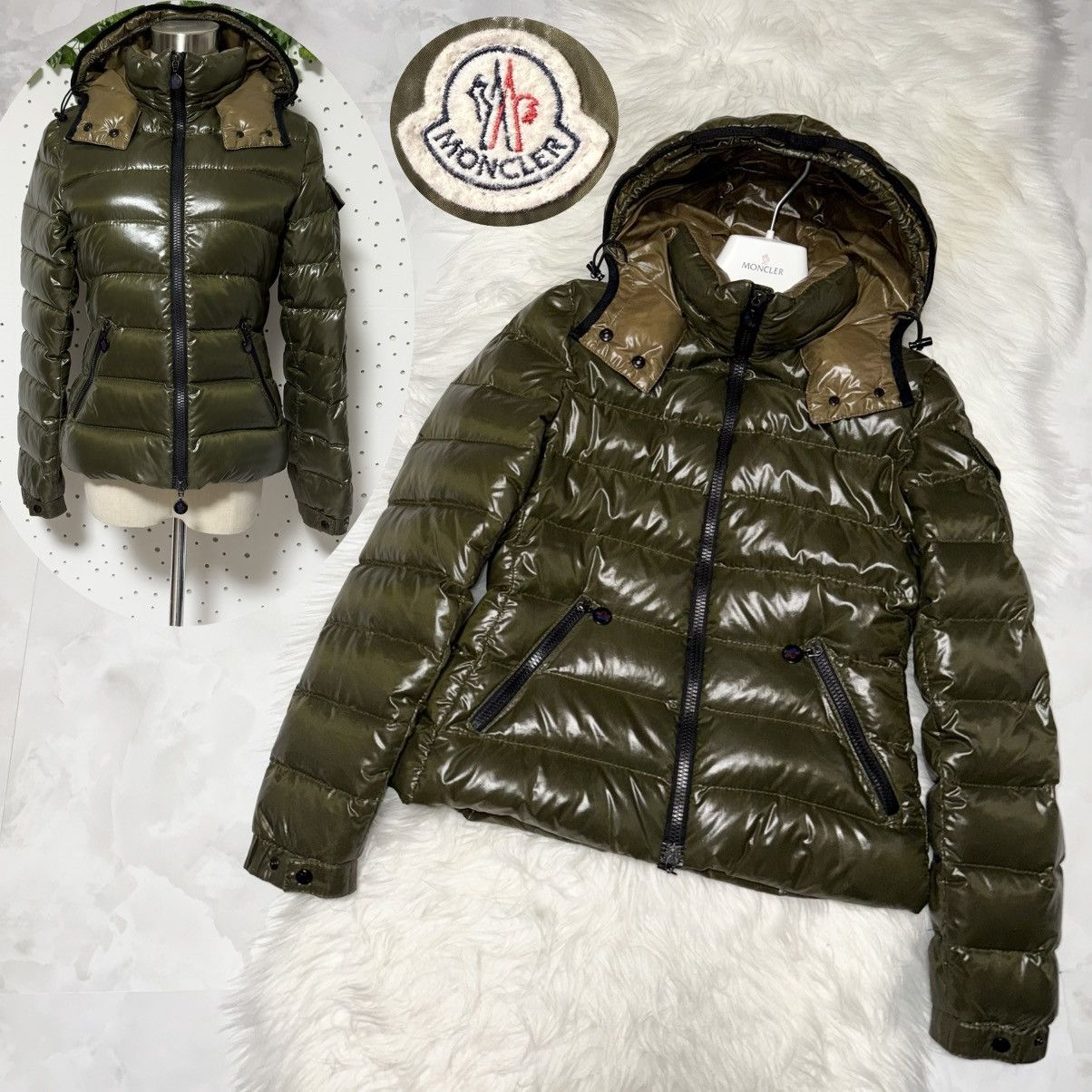 Moncler Genuine Moncler Hooded Double Zip Down Jacket Coat 0 Olive Size S / US 4 / IT 40 - 1 Thumbnail