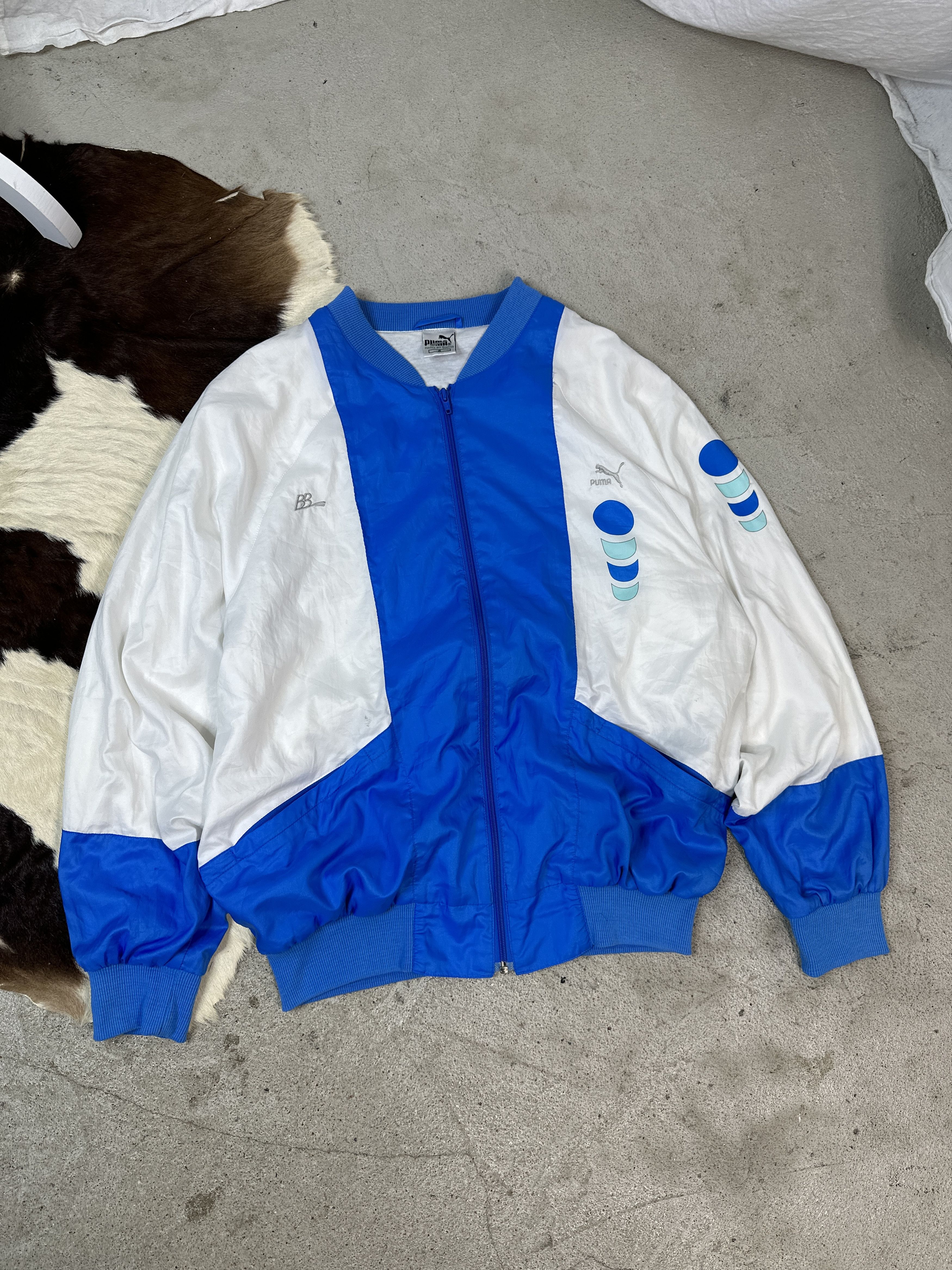 Puma × Vintage Vintage Puma Windbreaker Jacket 90s Size US XL / EU 56 / 4 - 1 Thumbnail