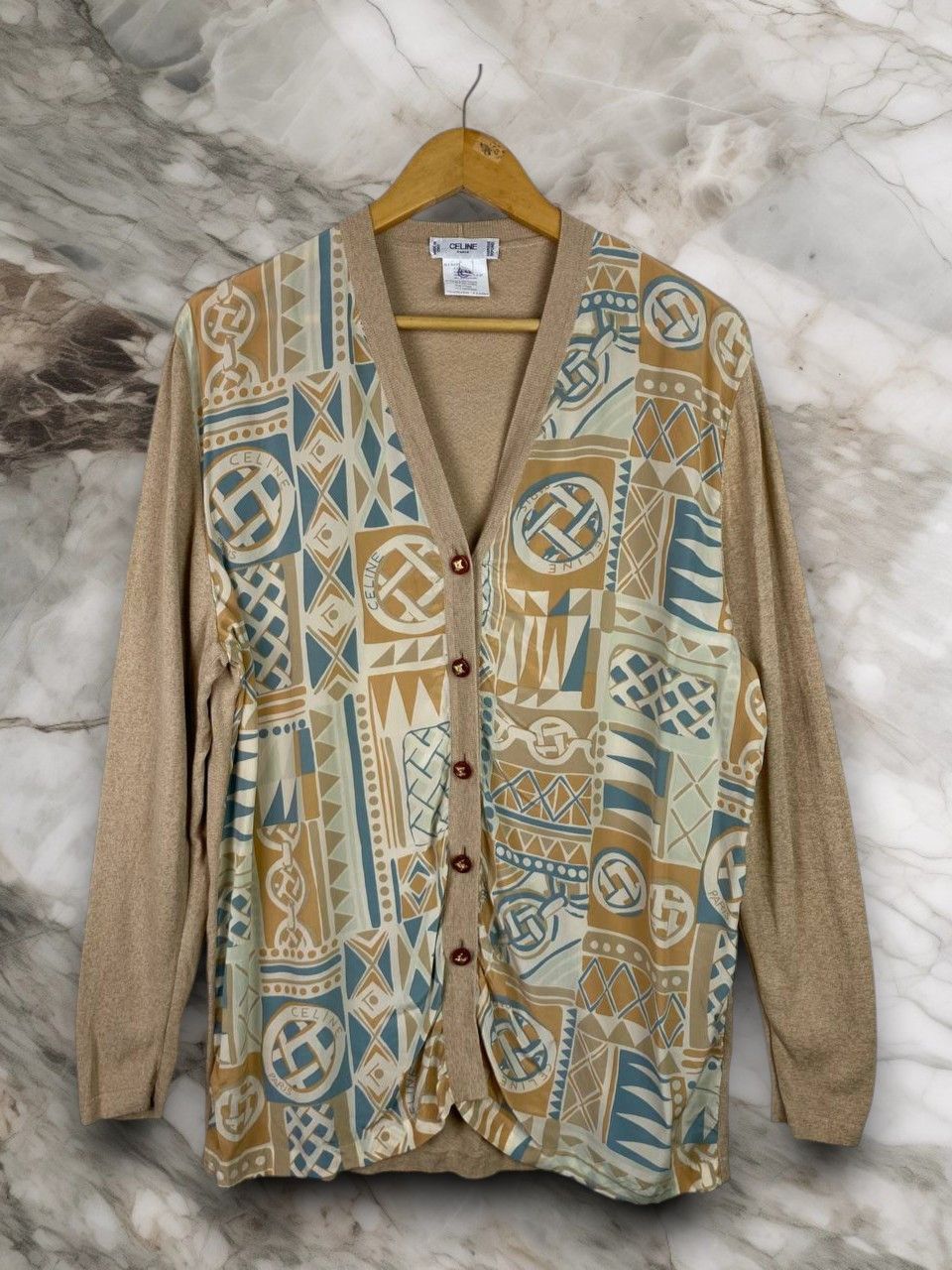Celine vintage celine rayon cardigan nice design Size US L / EU 52-54 / 3 - 1 Thumbnail