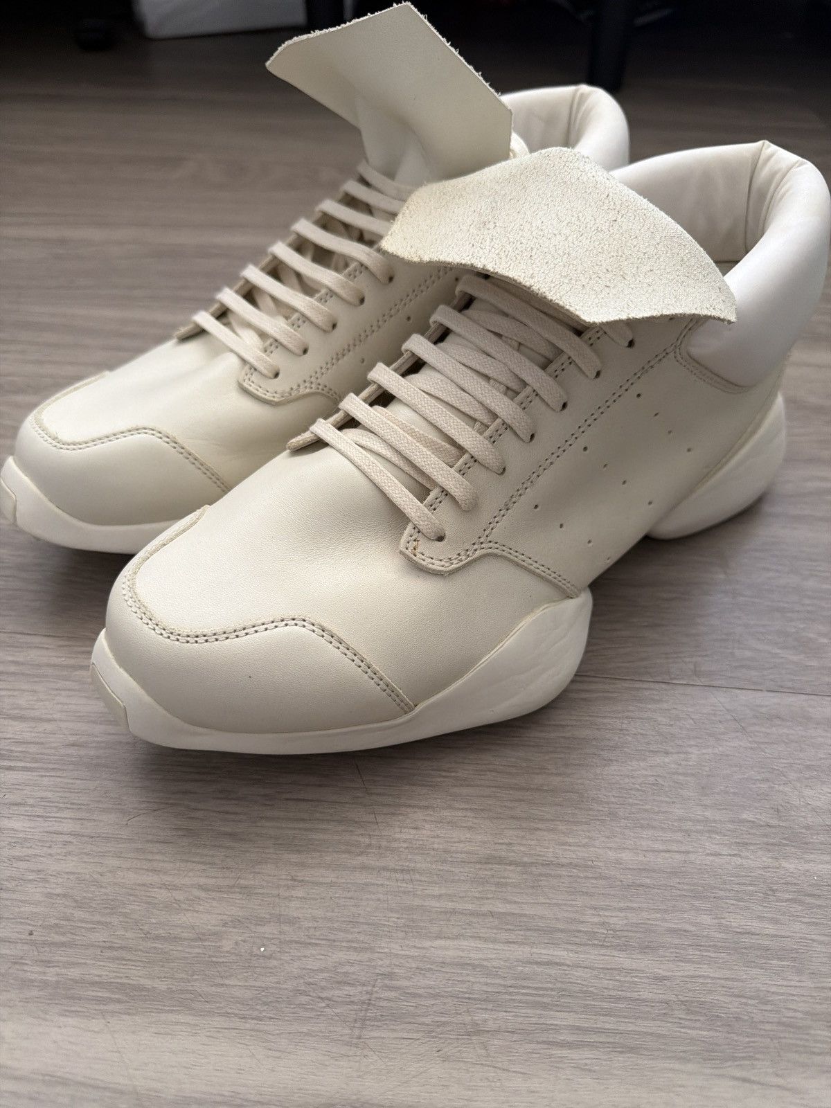 Adidas × Rick Owens Rick Owens adidas runner Ro Milk | Grailed