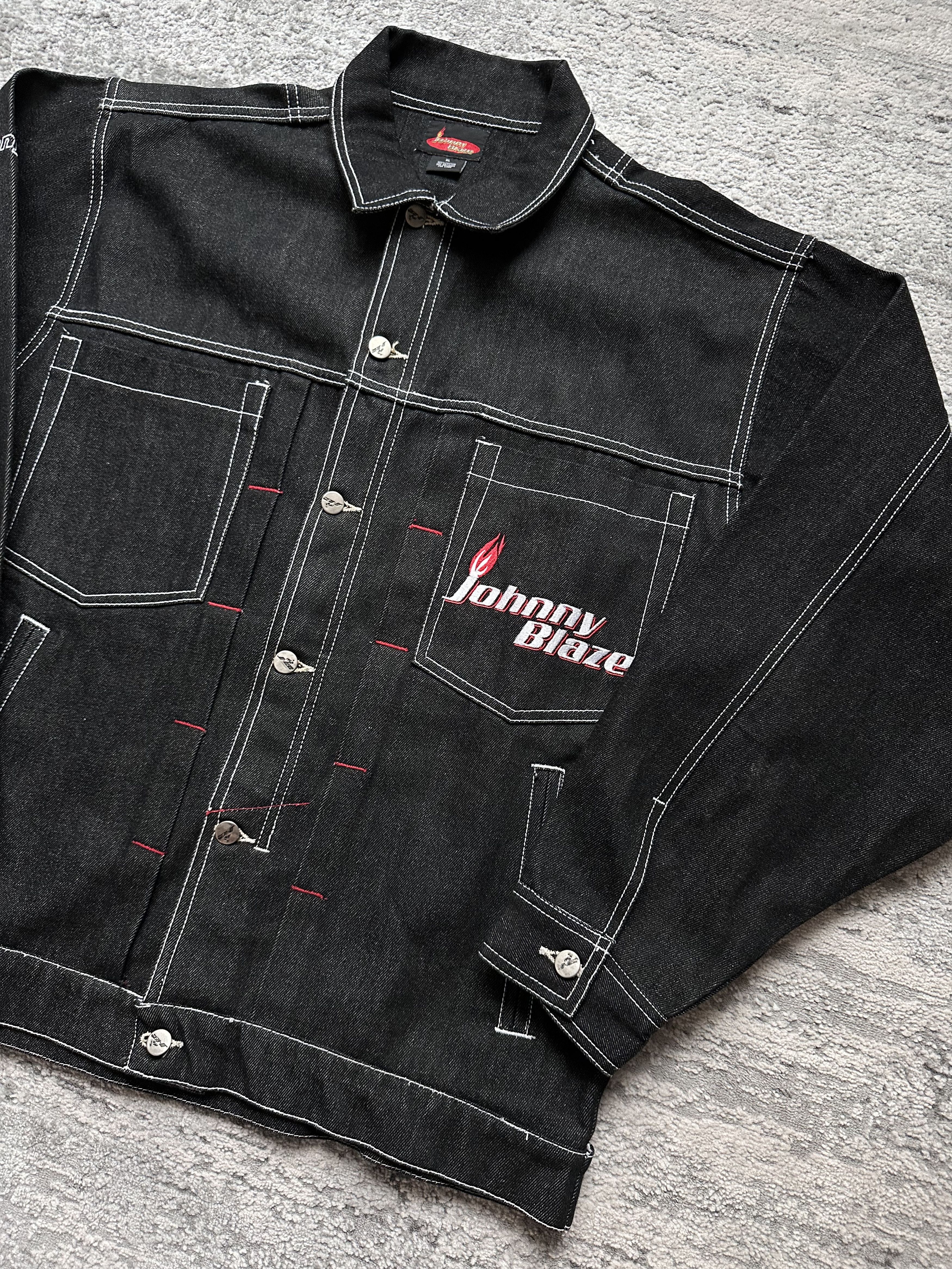 Vintage Johnny Blaze vintage rare denim jacket Size US XL / EU 56 / 4 - 3 Thumbnail