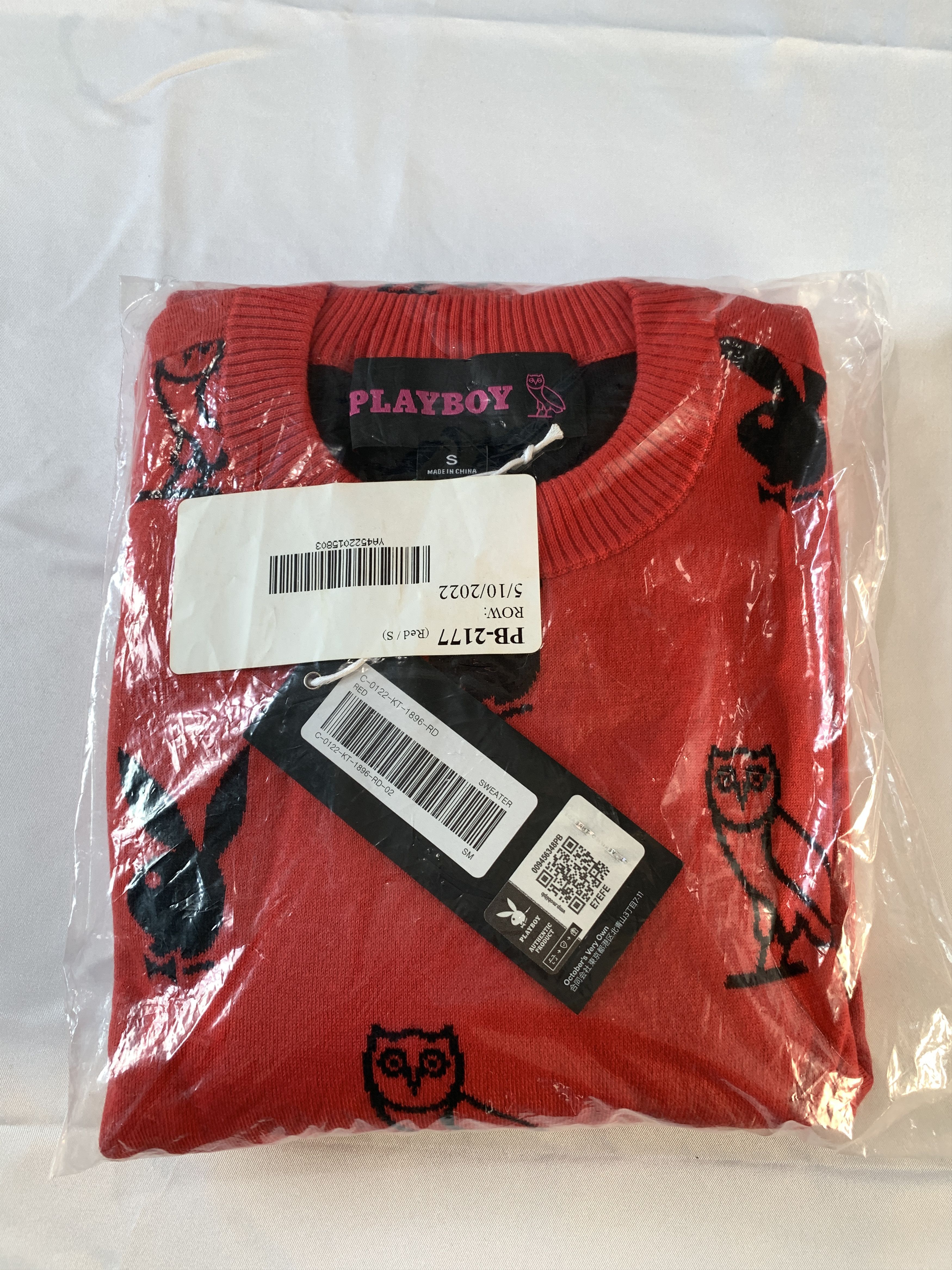 October's Very Own × Playboy OVO X Playboy Intarsia Monogram Owl Sweater Size US S / EU 44-46 / 1 - 6 Thumbnail