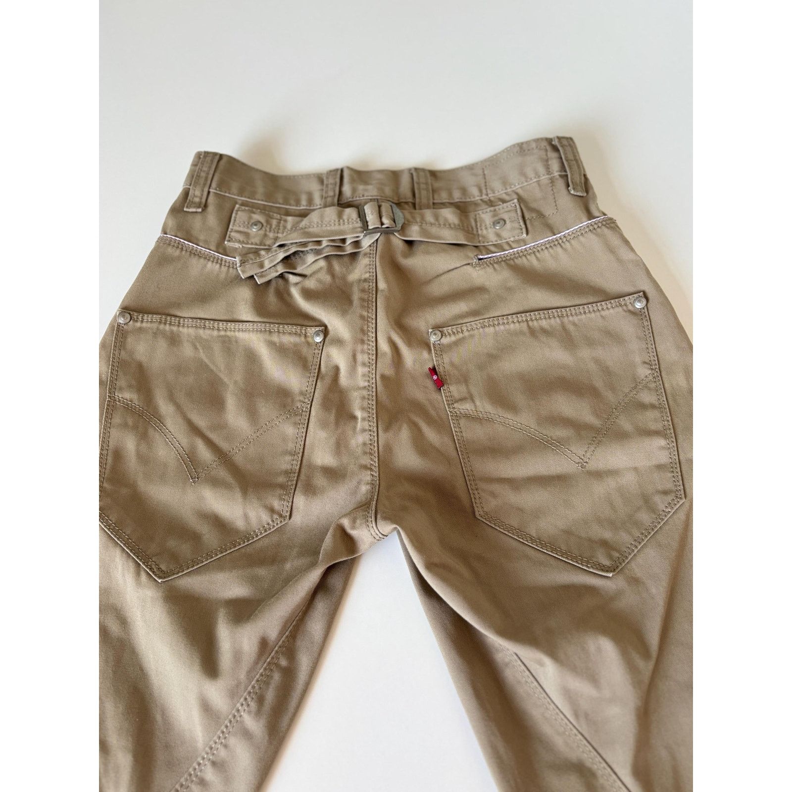 Levi's × Levi's Vintage Clothing Vintage Levi’s Engineered Cinch Back Khaki Shorts W27 Rare Size US 27 - 3 Thumbnail