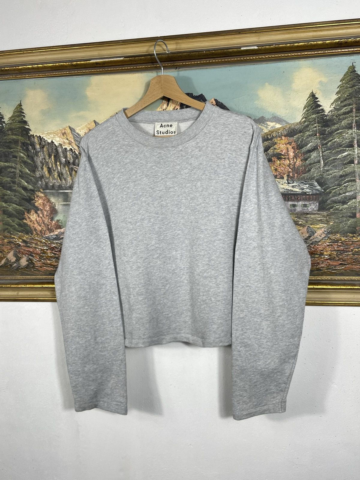 Acne Studios Acne Studios Boxy Oversize Crewneck Jumper Sweater Luxury Size S / US 4 / IT 40 - 2 Thumbnail