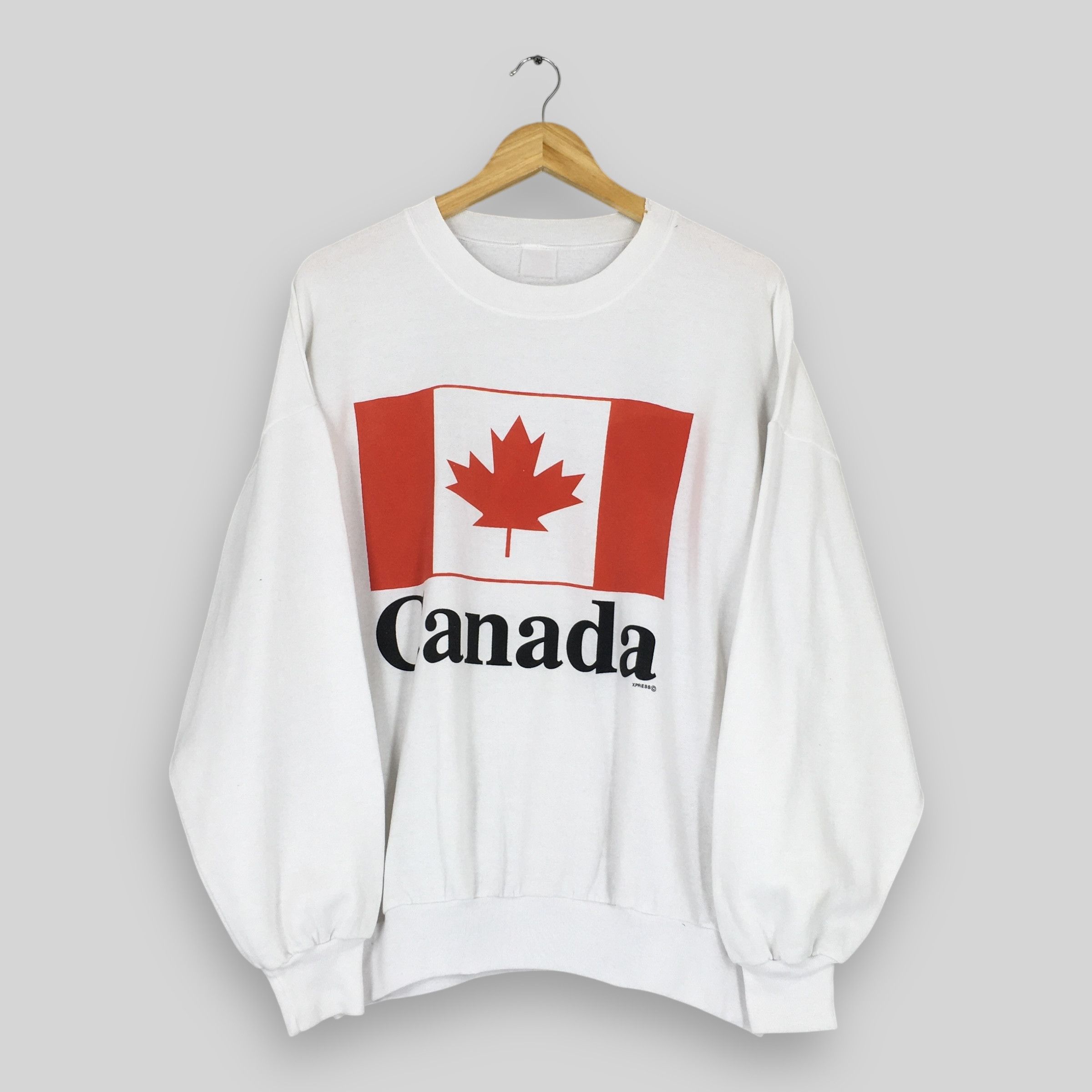 Vintage Vintage 90s Canada Cityscape White Sweatshirt Large Size US L / EU 52-54 / 3 - 1 Thumbnail