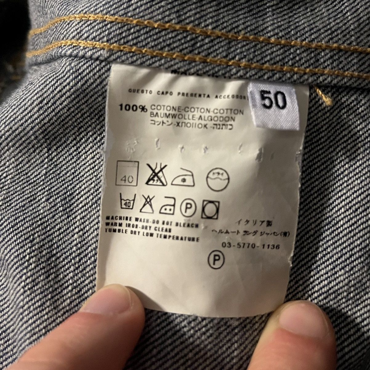 Helmut Lang × Vintage One Pocket Indigo Denim Jacket AW2001 — EU50 Size US M / EU 48-50 / 2 - 10 Thumbnail