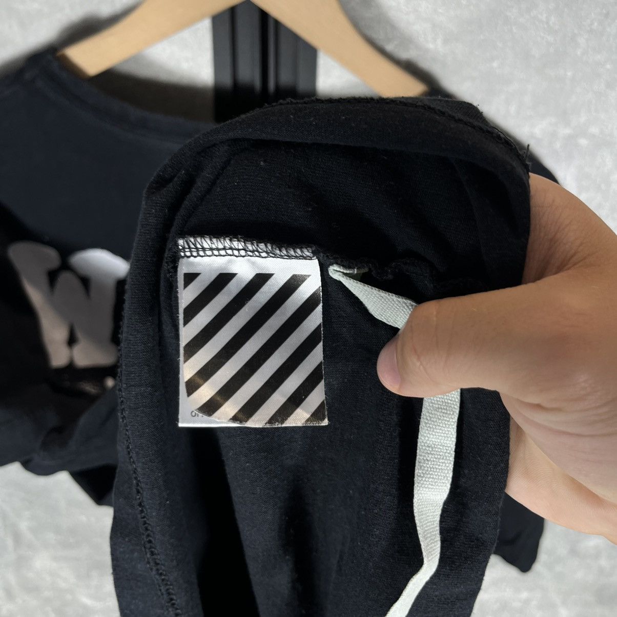 Off-White OFF WHITE SPRAY DIAGONAL VINTAGE TEE TSHIRT VIRGIL ABLOH Size US L / EU 52-54 / 3 - 14 Thumbnail