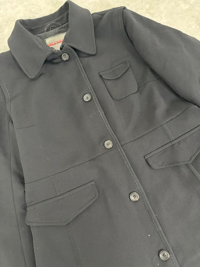 Prada 2000s Prada Black Nylon Long Premium Jacket Size US M / EU 48-50 / 2 - 9 Thumbnail