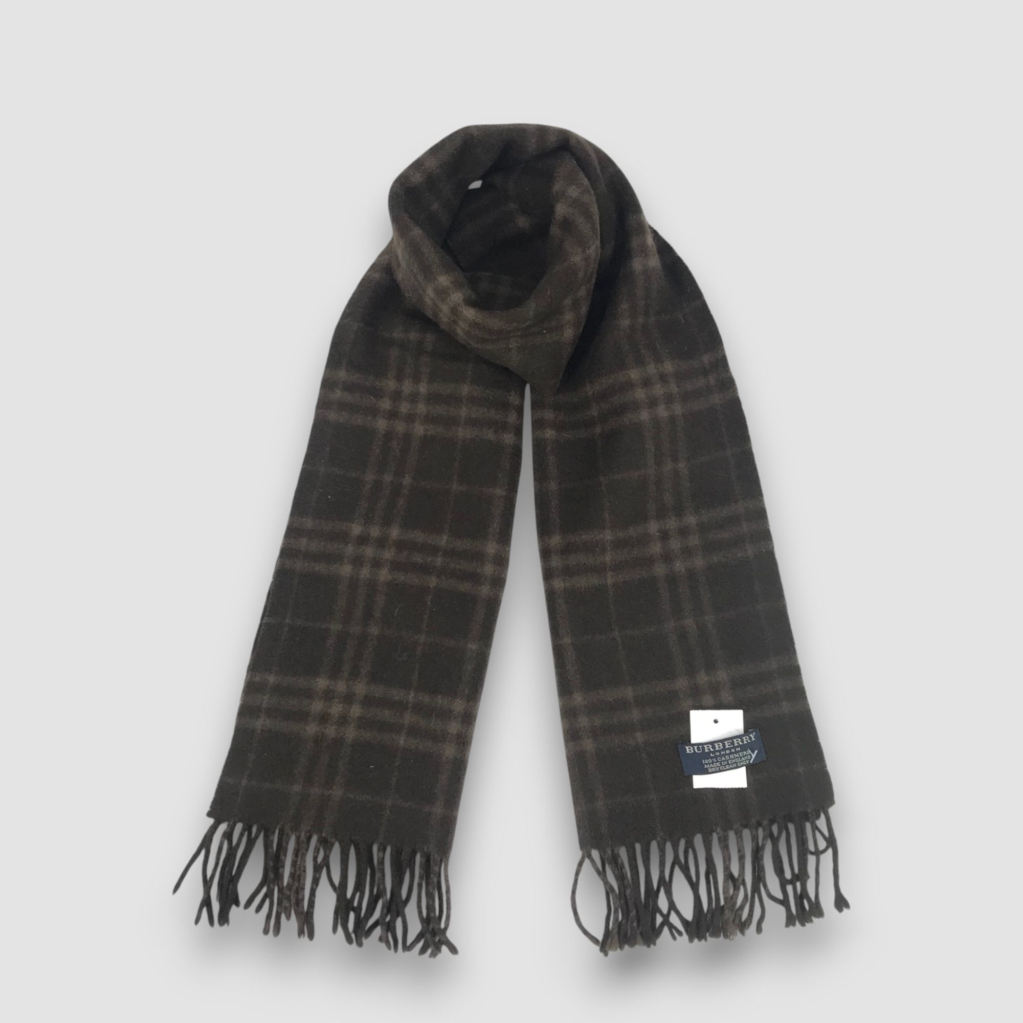 Burberry Vintage Burberry Cashmere Scarf Nova Check Scarves Size ONE SIZE - 4 Thumbnail