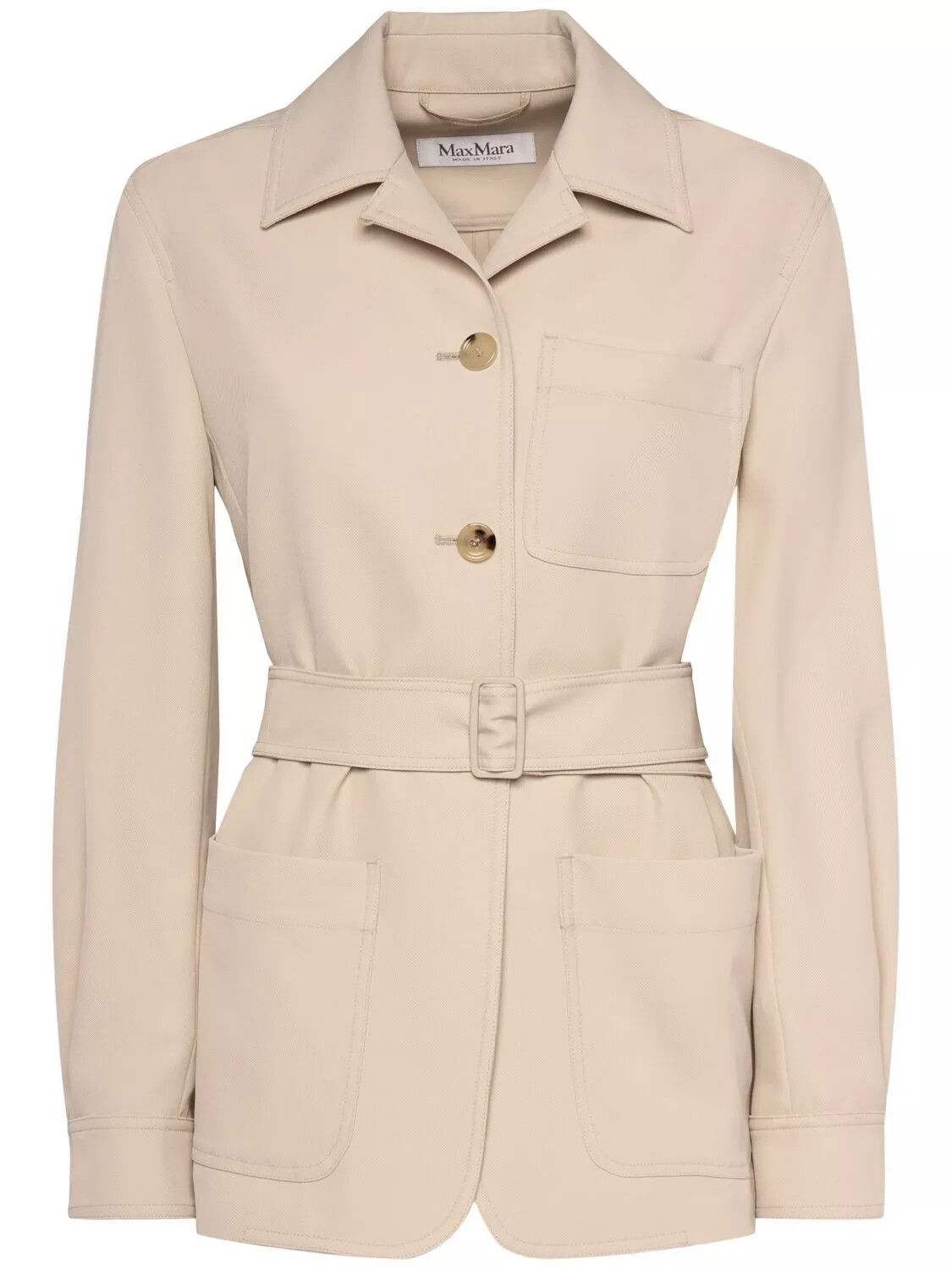 Max Mara MAX MARA Pulvino $1890 Sand Wool Jacket New & Authentic Size M / US 6-8 / IT 42-44 - 1 Thumbnail