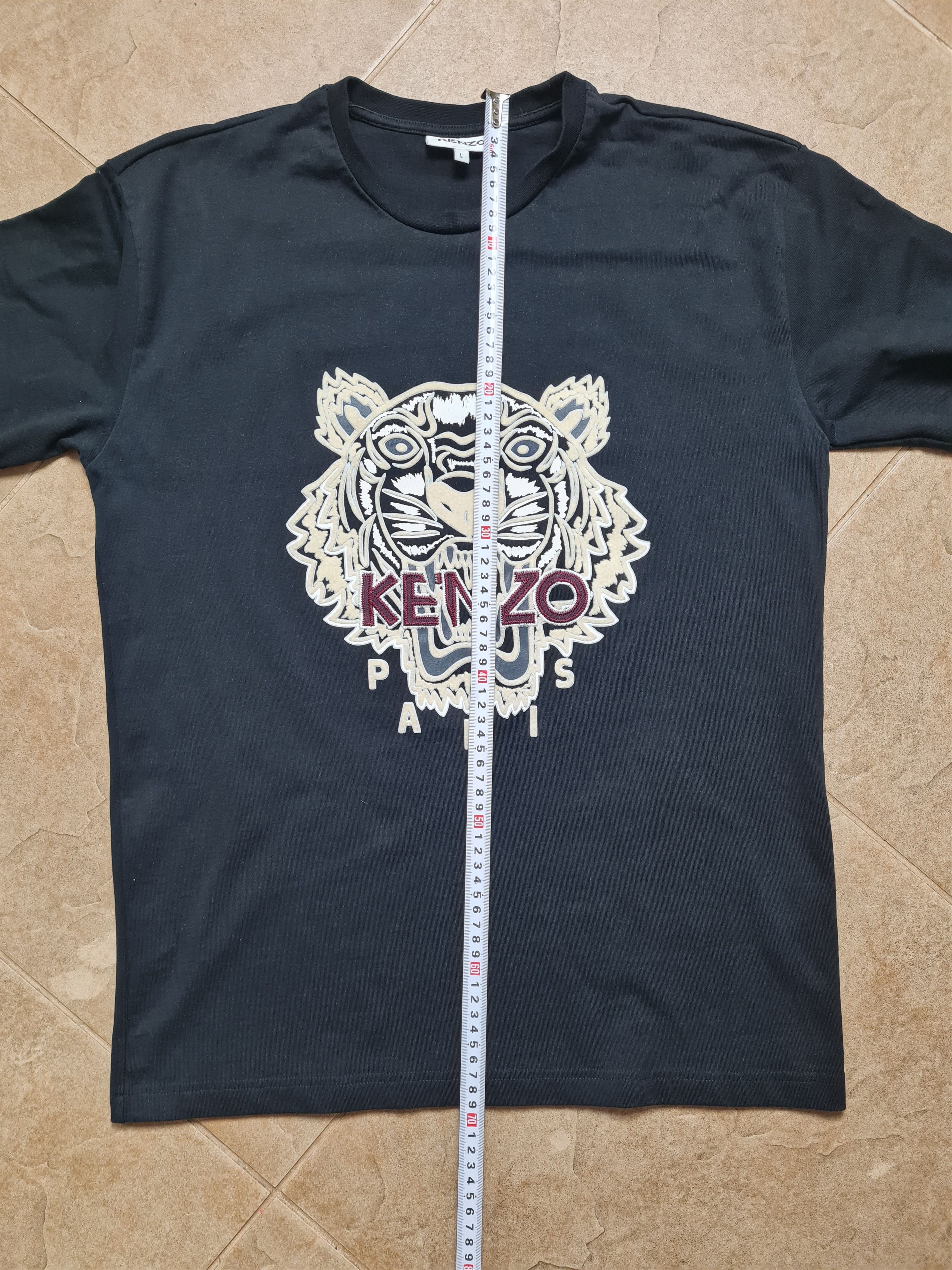 Kenzo KENZO Paris Men's Tiger Head Embroidered T-Shirt Black Size US L / EU 52-54 / 3 - 8 Thumbnail