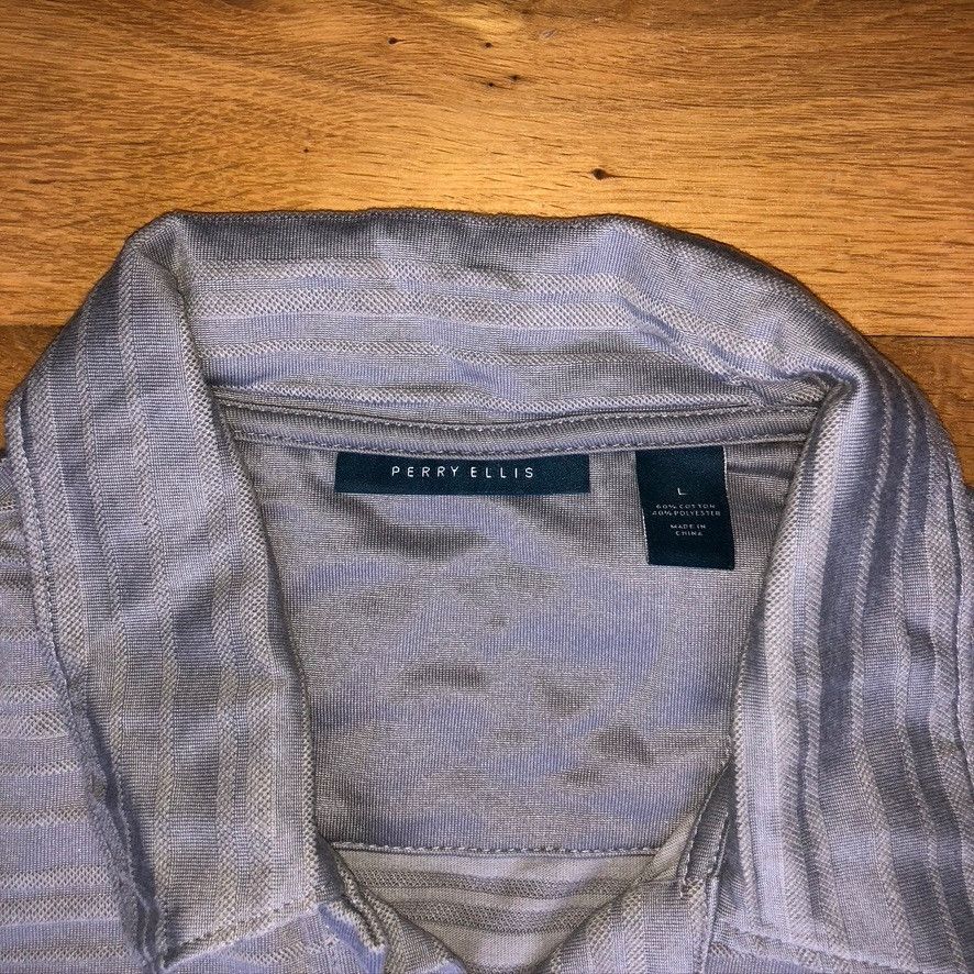 Perry Ellis × Vintage Perry Ellis Men's Fashion Polo Shirt Size L Size US L / EU 52-54 / 3 - 2 Thumbnail