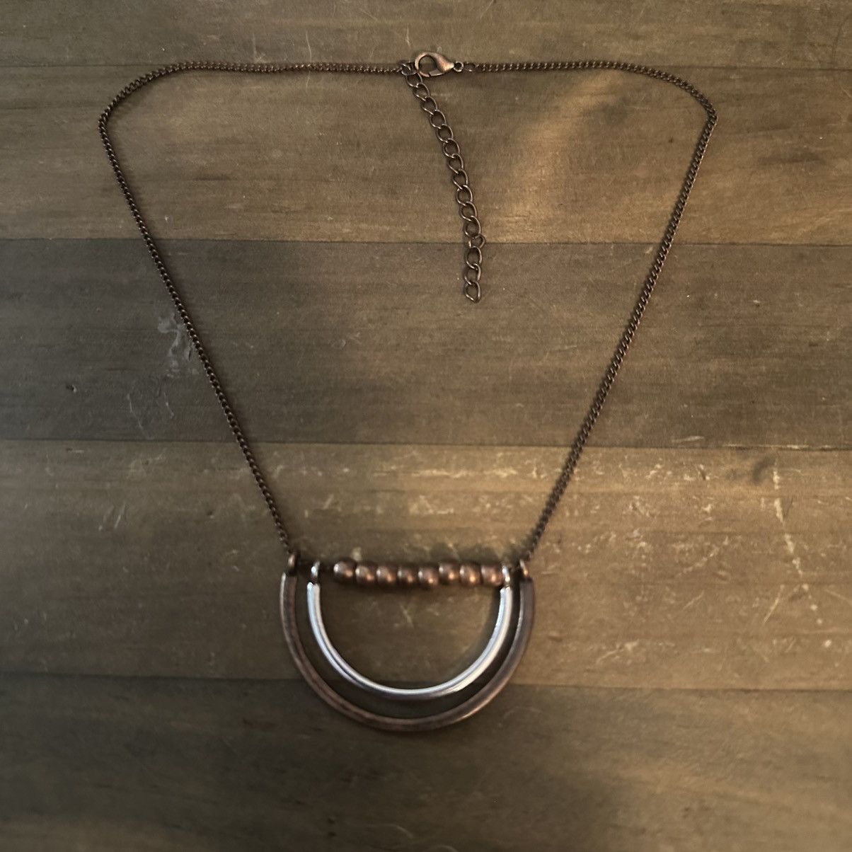 Other Two tone arch and ball beads necklace Size ONE SIZE - 2 Thumbnail