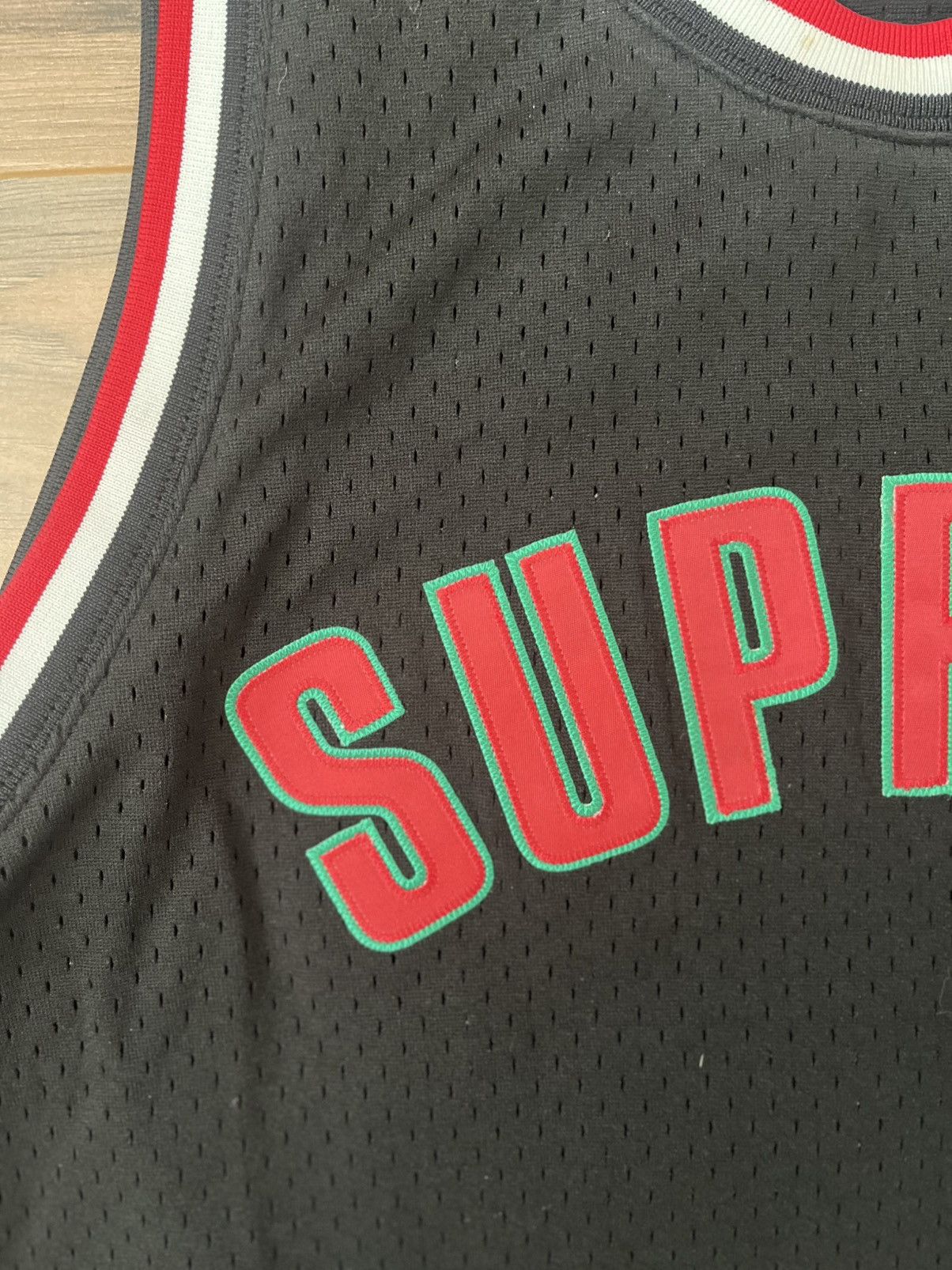 Mitchell & Ness × Supreme Supreme Mitchell & Ness Basketball Jersey Size US L / EU 52-54 / 3 - 4 Thumbnail