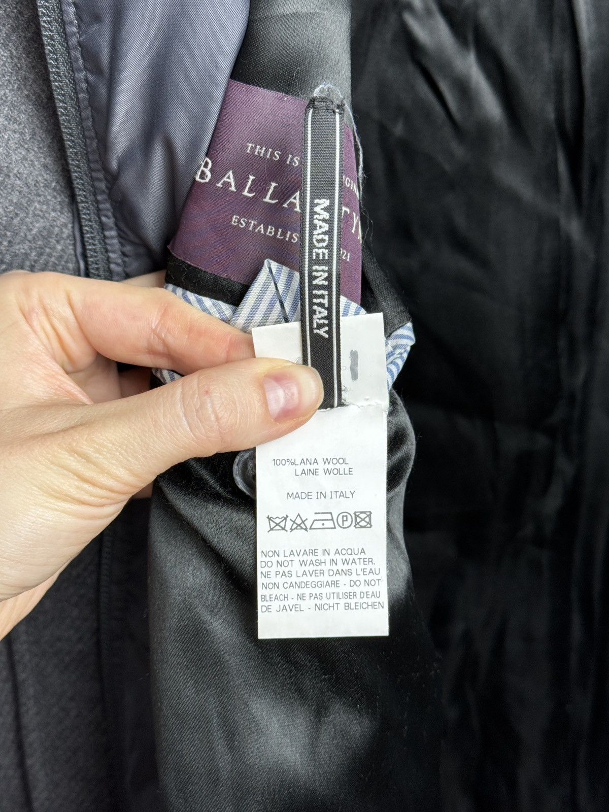 Ballantyne Ballantyne 100% Wool grey heavy coat with lining Italy made Size US XL / EU 56 / 4 - 11 Thumbnail