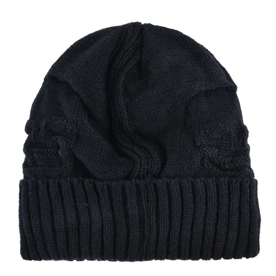 Japanese Brand Black Skull y2k Beanie Size ONE SIZE - 3 Thumbnail