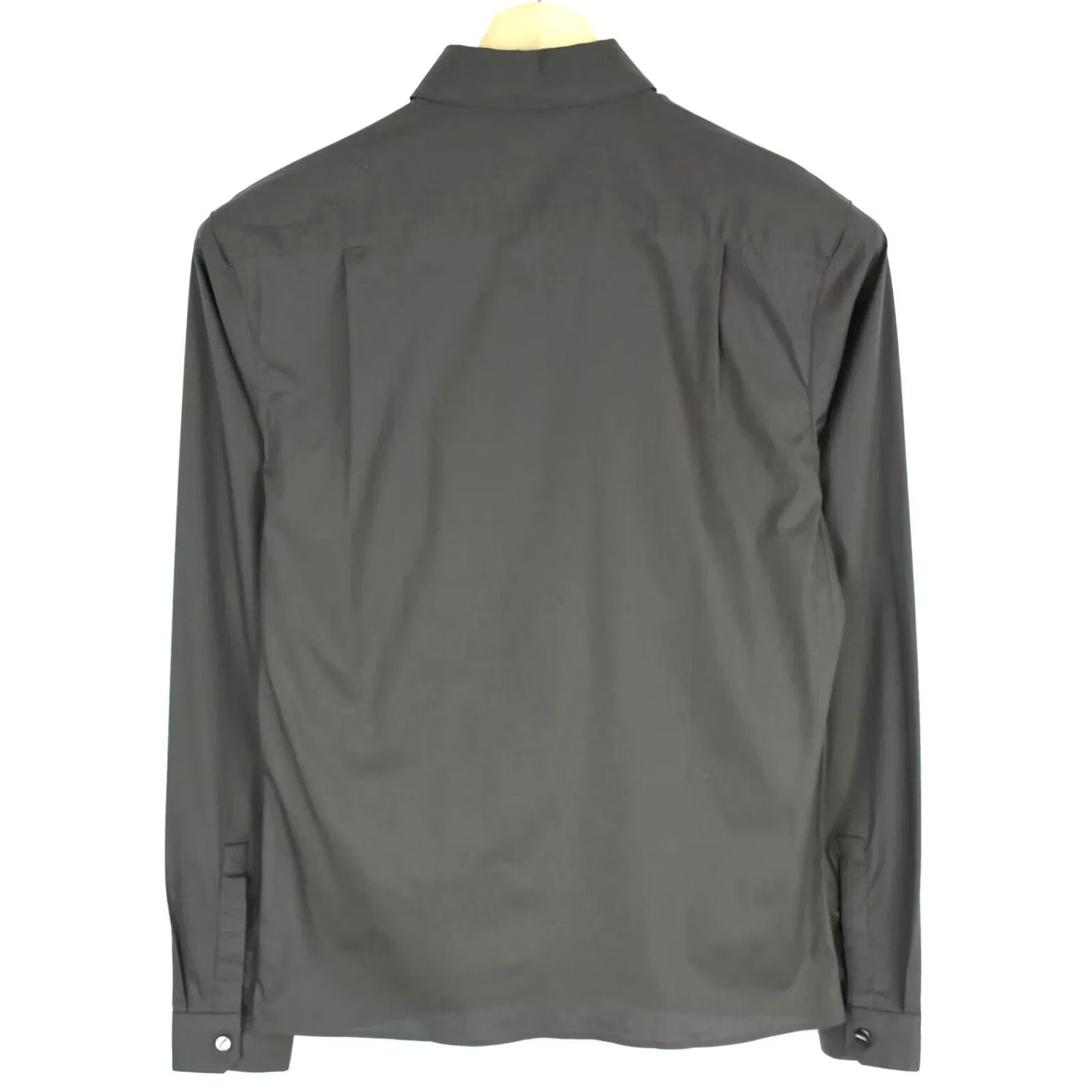 Vintage ZAPA Hache23 Shirt Men's UK 38 Long Sleeve Spread Collar Pockets Hidden Buttons Khaki Brand: Zapa Size US M / EU 48-50 / 2 - 2 Thumbnail