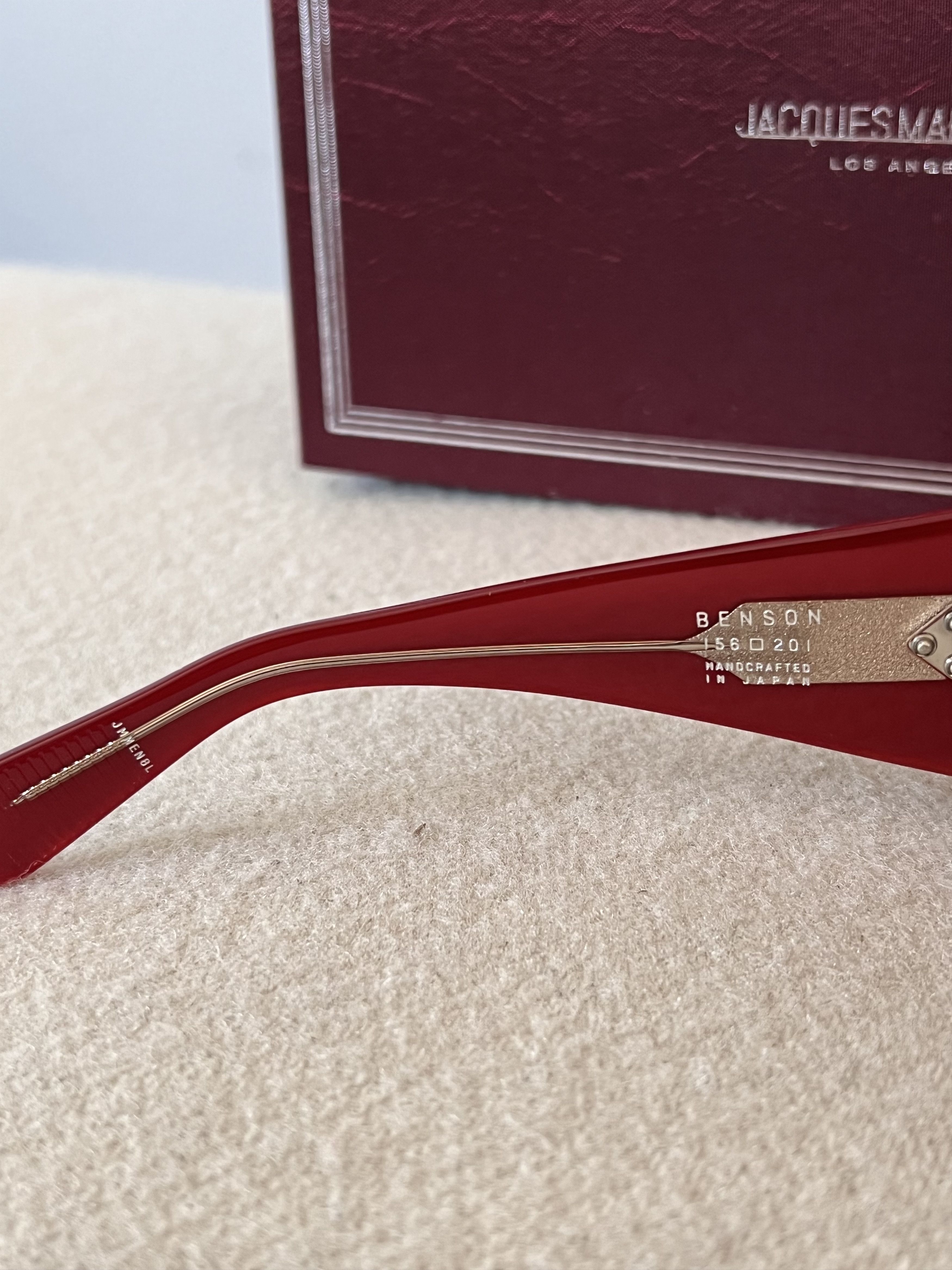 Jacques Marie Mage Jacques Marie Mage Benson Sunglasses in Vermillion Red Size ONE SIZE - 7 Thumbnail