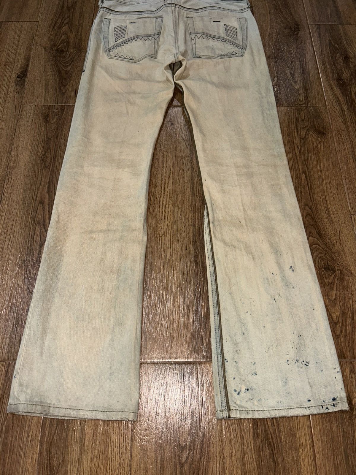 Diesel Diesel Zatiny Bootcut Distressed Mudwash Jeans Size 32" / US 10 / IT 46 - 15 Thumbnail