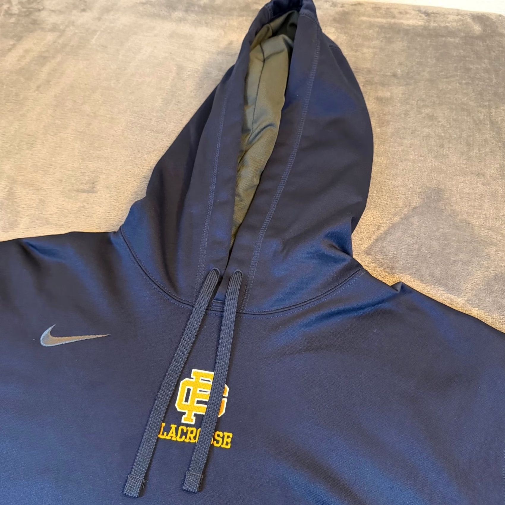 Nike Nike Therma-FIT Hoodie Mens L Navy Blue Lacrosse Pullover Sweatshirt Size US L / EU 52-54 / 3 - 2 Thumbnail