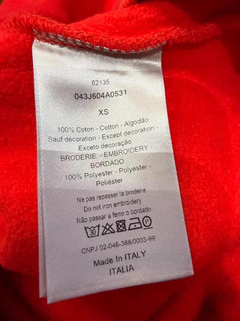Dior Dior Red pin logo embroidered sweatshirt Size US XS / EU 42 / 0 - 5 Thumbnail