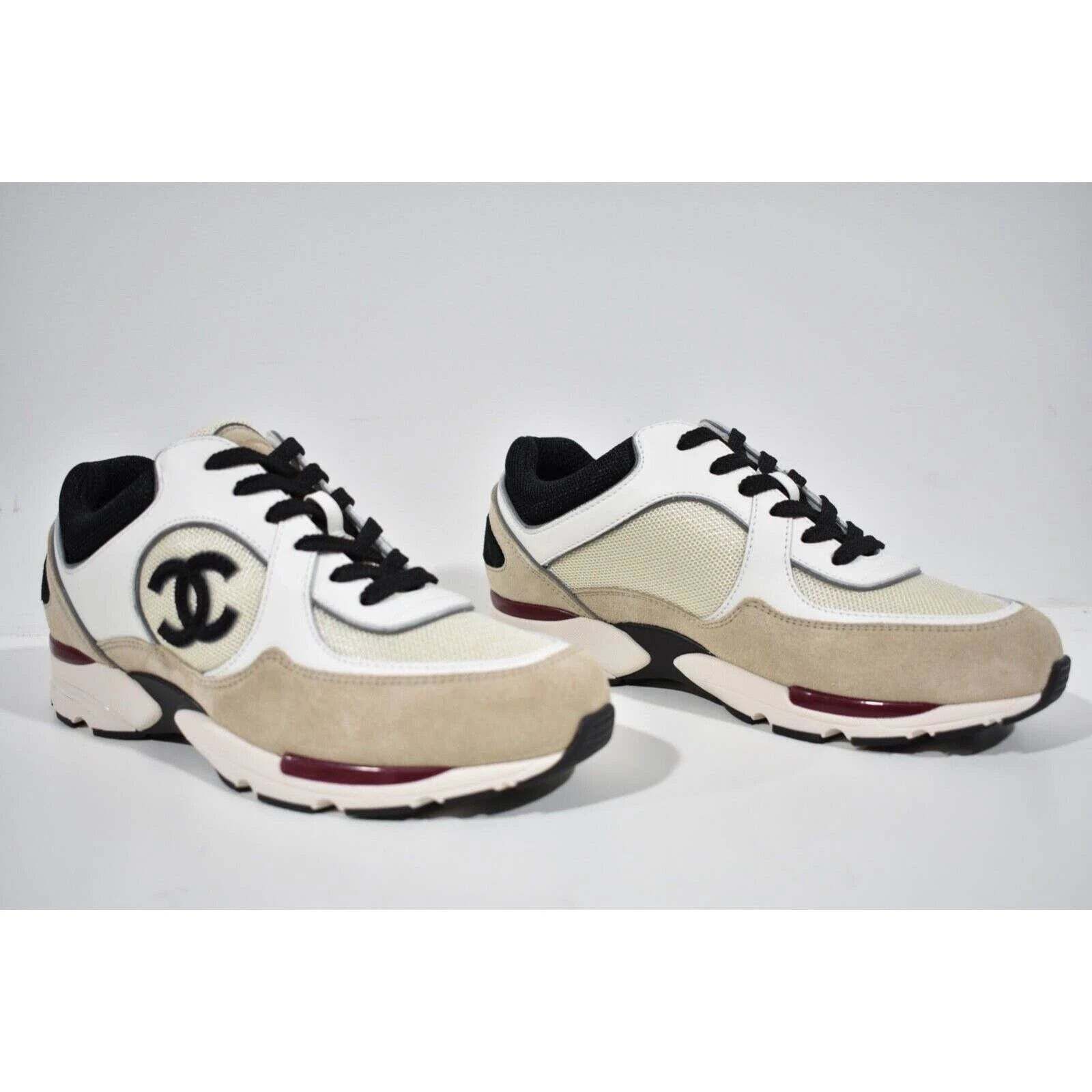 Chanel 22S CC Logo Tie Flat Runner Trainer Sneaker 37 Size US 7 / IT 37 - 2 Thumbnail