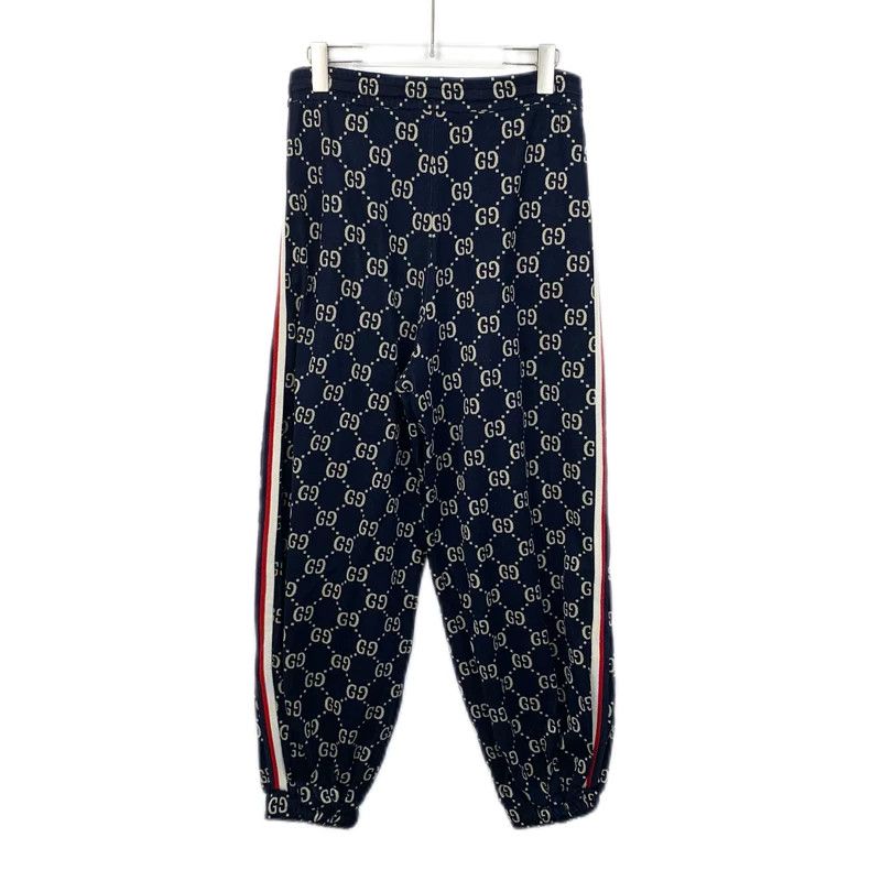 Gucci Gucci Size S Dark blue logo old flower full print side str Size US 30 / EU 46 - 2 Thumbnail