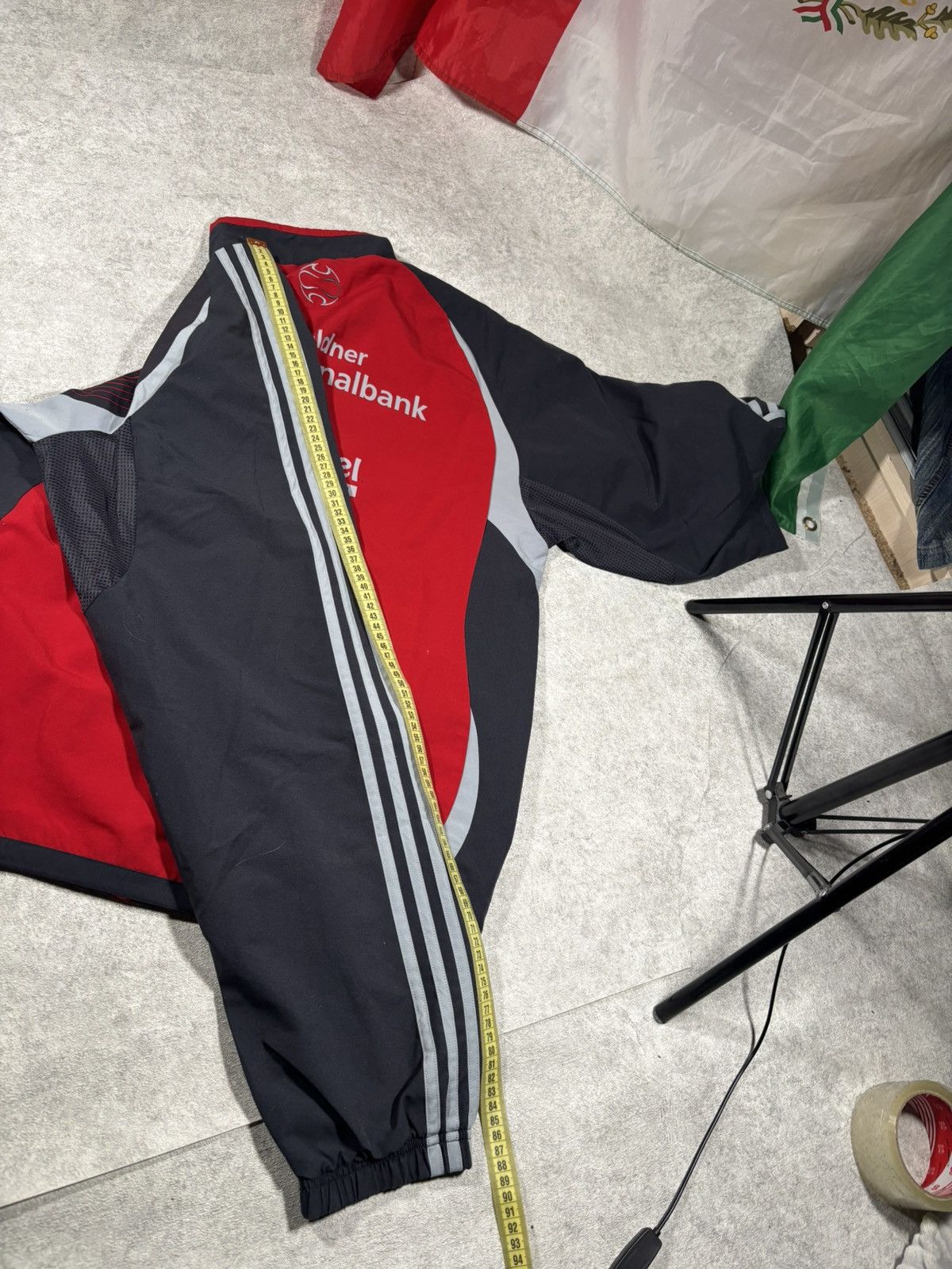 Adidas Vintage Adidas FC Sarnen Track Jacket RedBlack Three Stripes Size US L / EU 52-54 / 3 - 16 Thumbnail