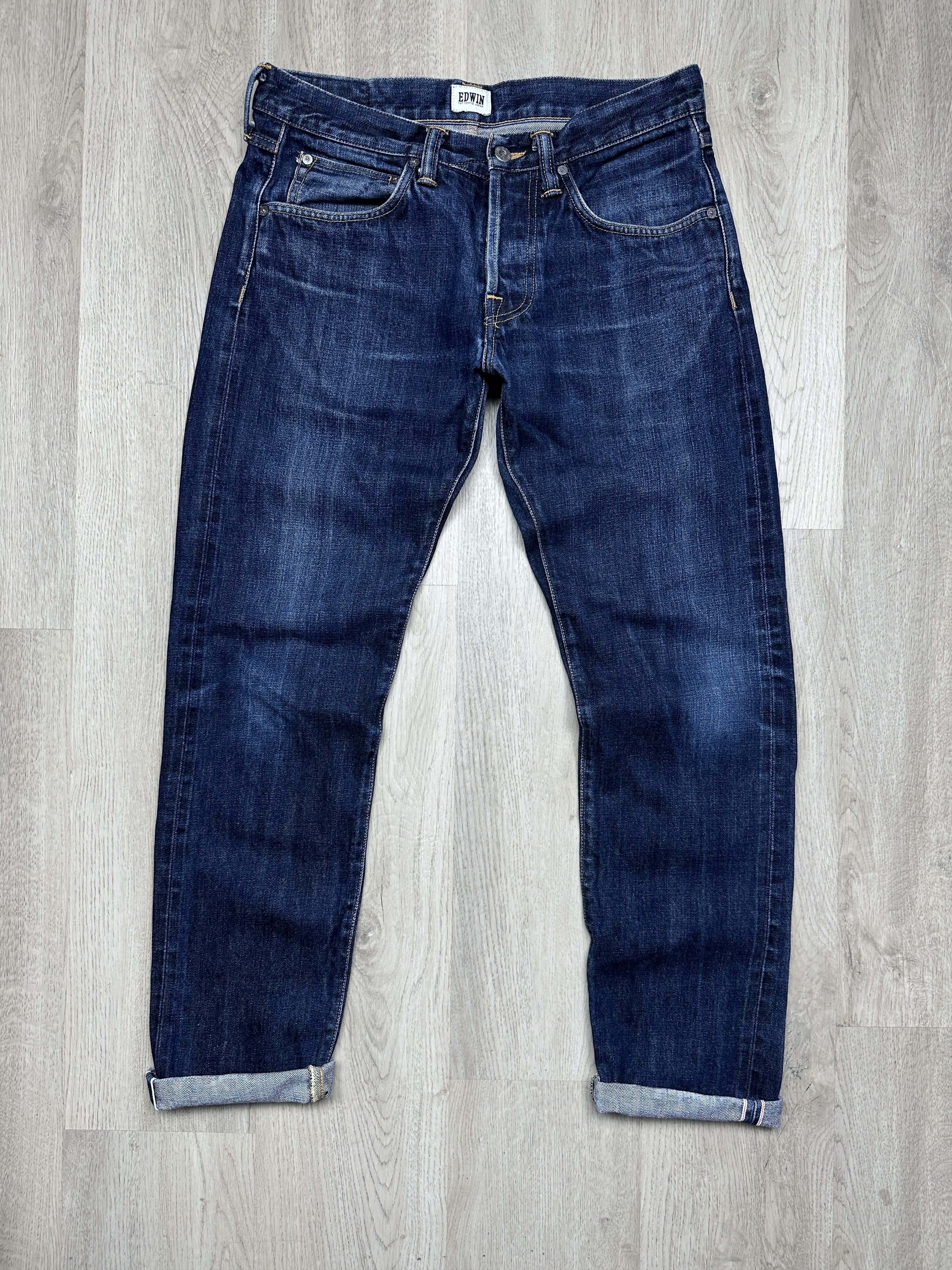Edwin Edwin Mens Salvage Regular Tapered Denim Pants Jeans Size US 32 / EU 48 - 3 Thumbnail