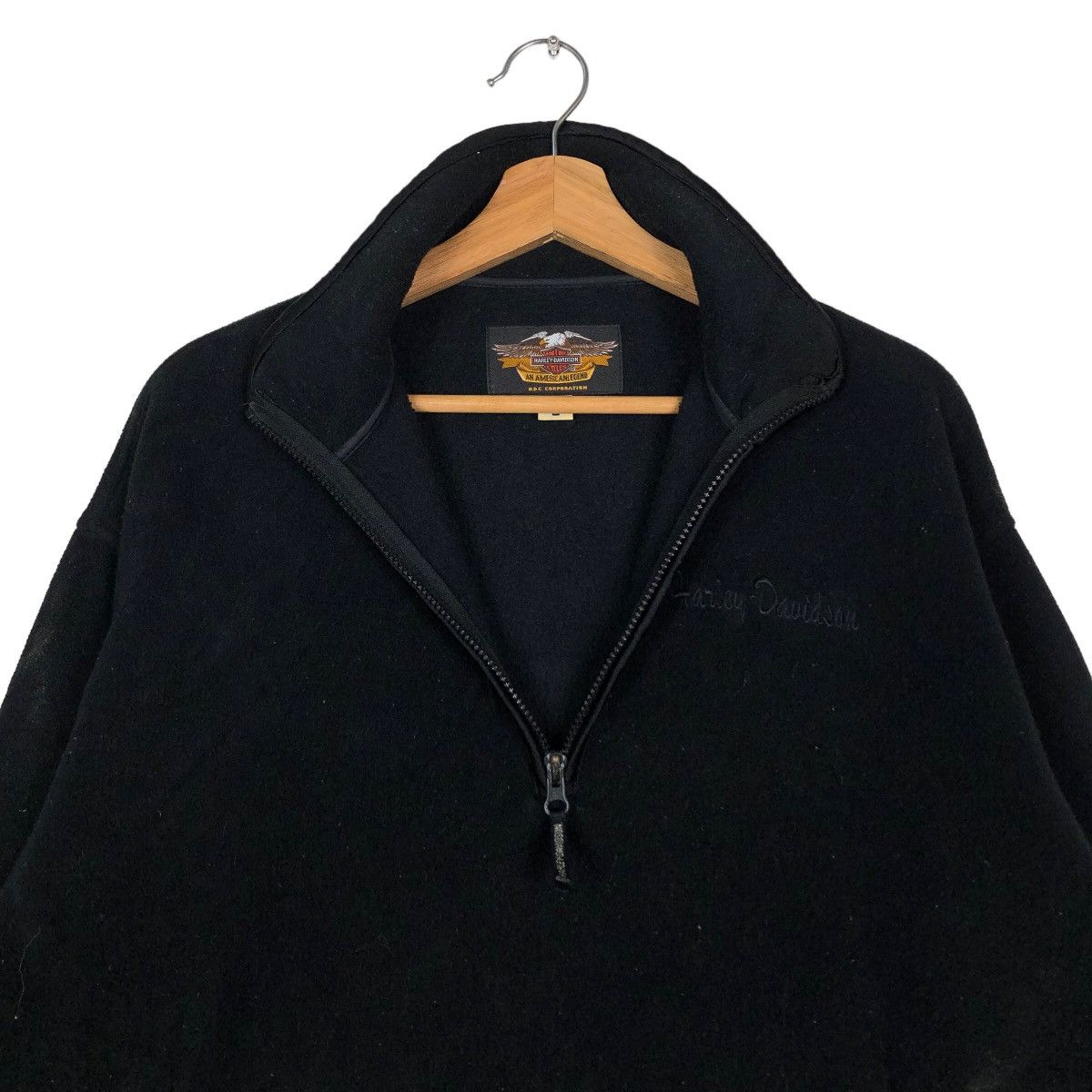 Harley Davidson 🔥Vintage Zipper Biker Jacket Harley Davidson Size US L / EU 52-54 / 3 - 12 Thumbnail