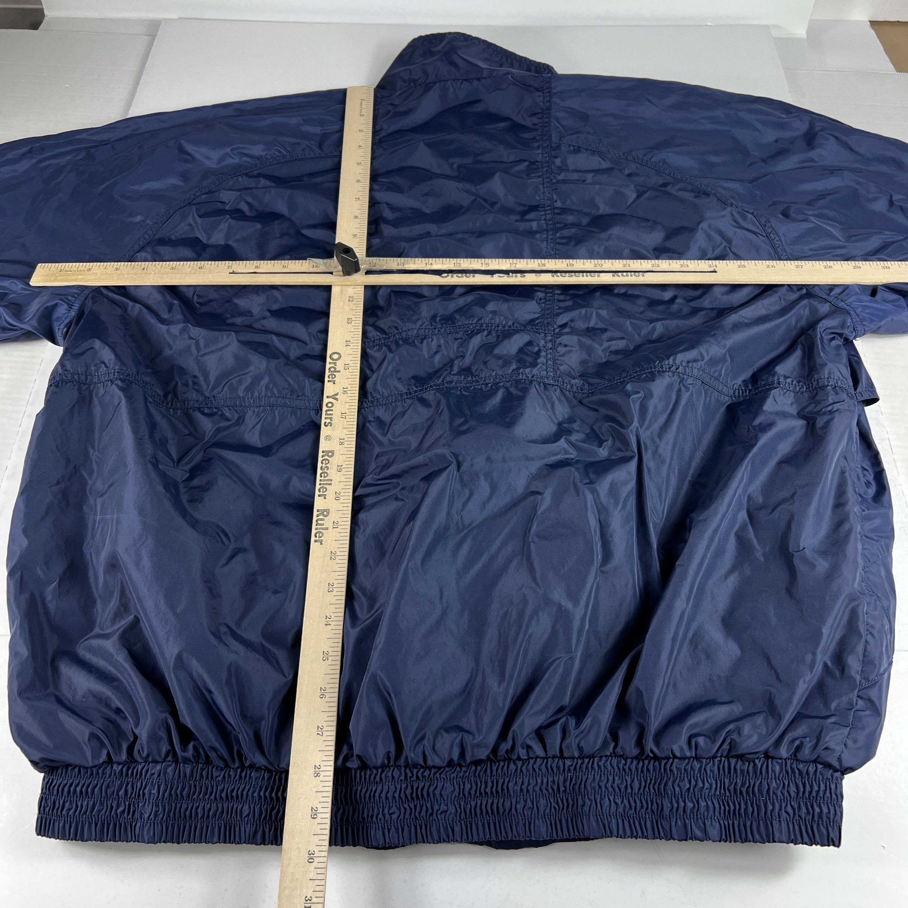 Nike × Vintage VTG 90s Nike Jacket Blue Logo Full Zip Windbreaker Size US XXL / EU 58 / 5 - 12 Thumbnail
