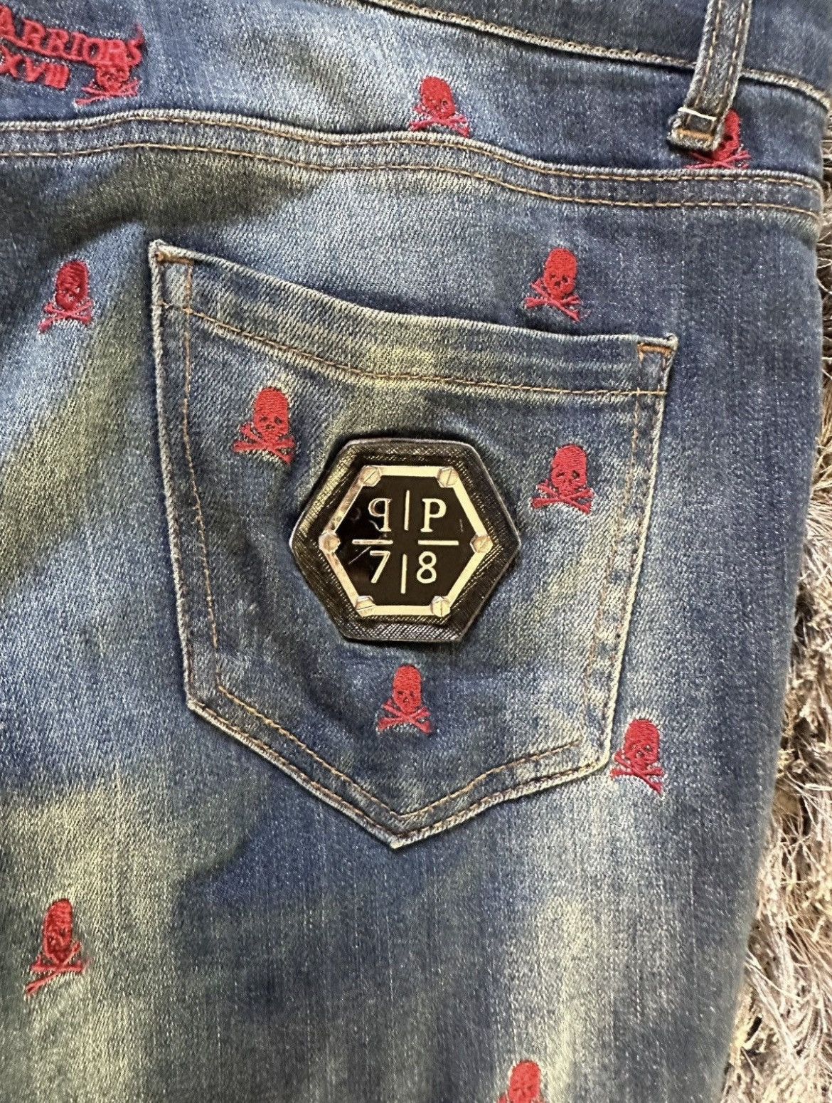 Philipp Plein Phillip Plein Illegal Fight ClubUnited Warriors Skull Denim Size US 30 / EU 46 - 5 Thumbnail