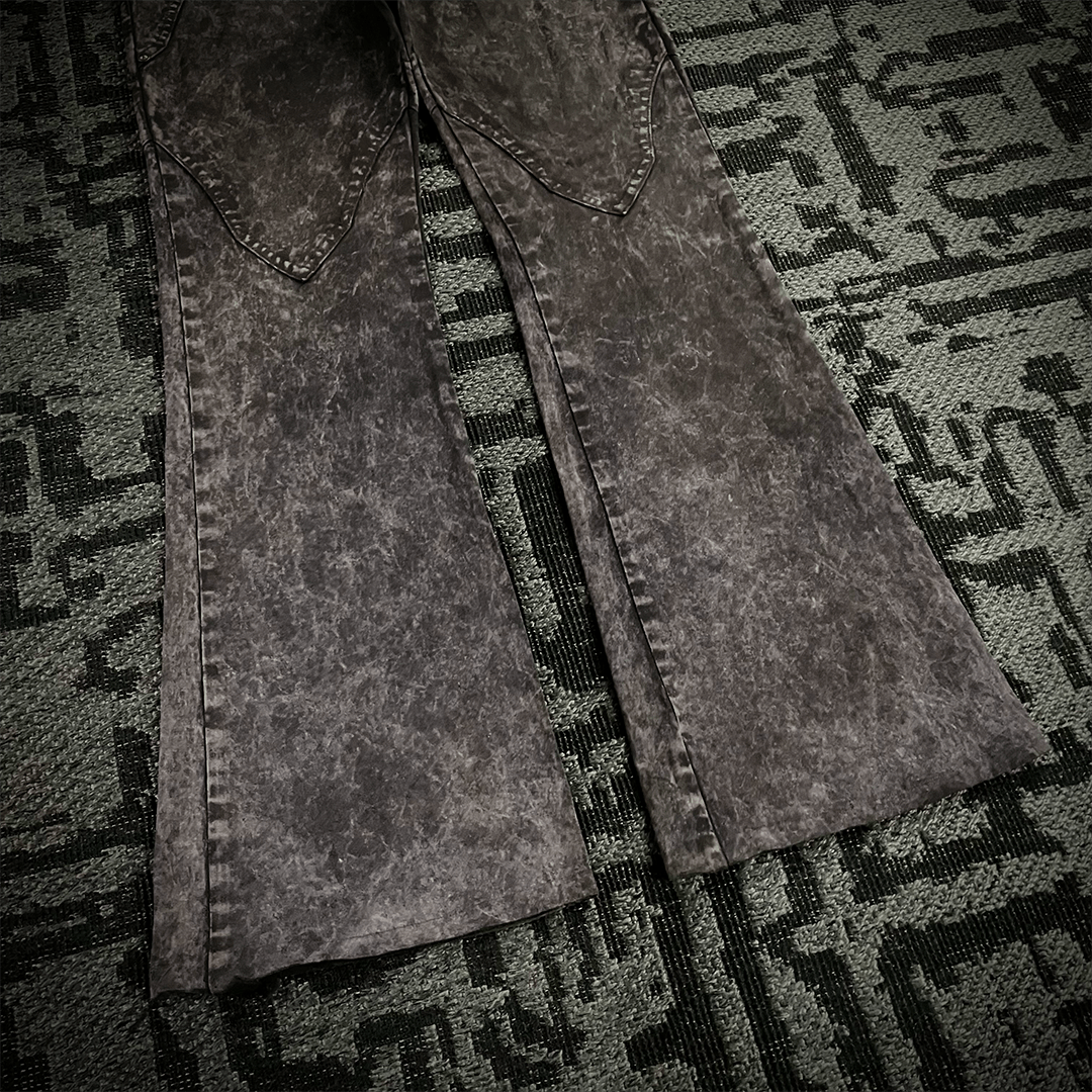 Japanese Brand Semantic Design Tie Dye Flared Pants Size US 33 - 3 Thumbnail