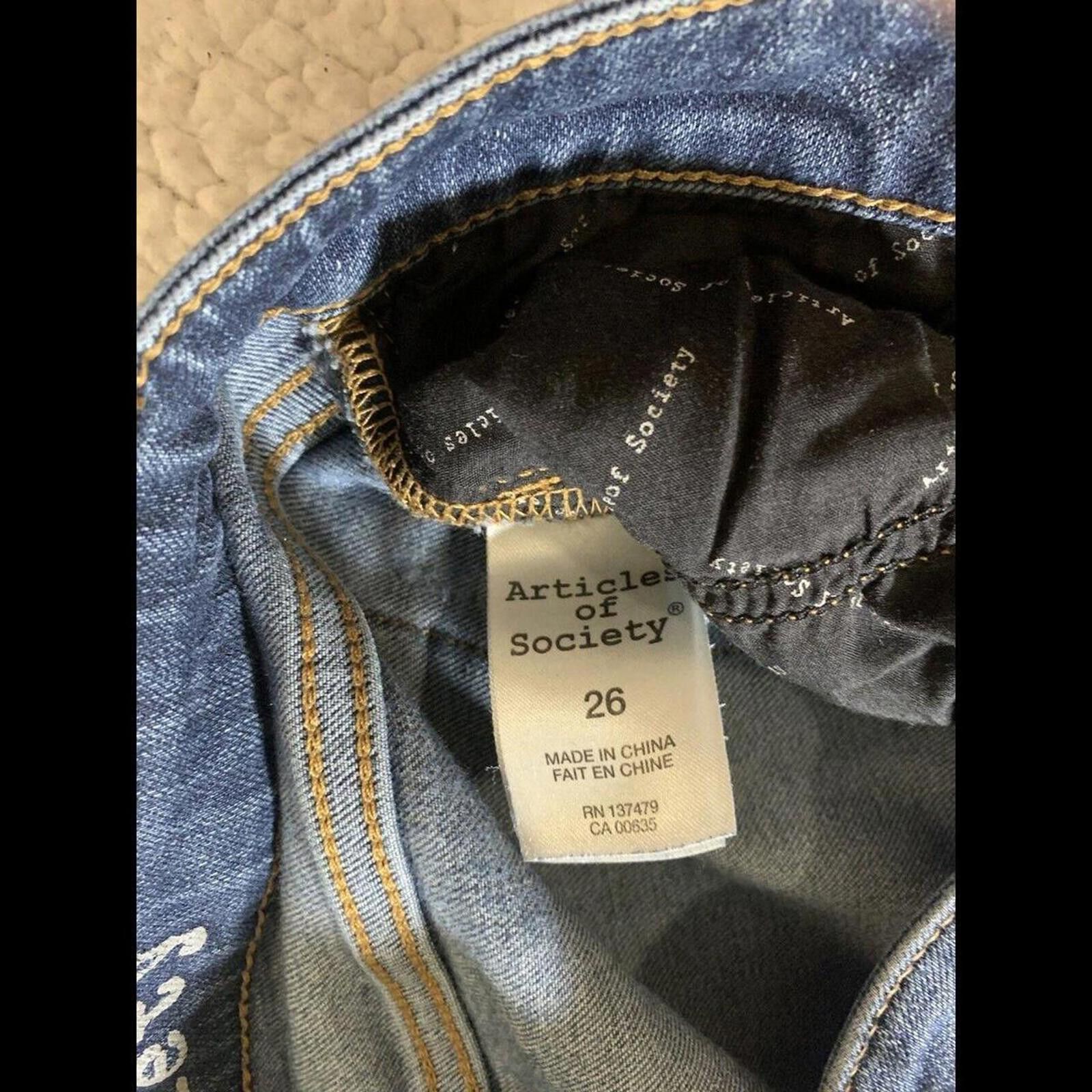 Other Articles of Society Women's Blue Jeans Size 26" / US 2 / IT 38 - 6 Thumbnail