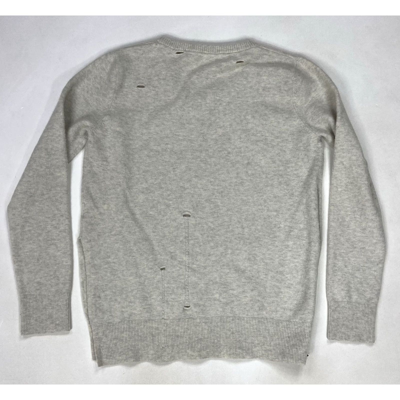 Vintage Pam & Gela Distressed Wool Blend Crewneck Sweater Women Medium Gray Long Sleeve Size M / US 6-8 / IT 42-44 - 6 Thumbnail