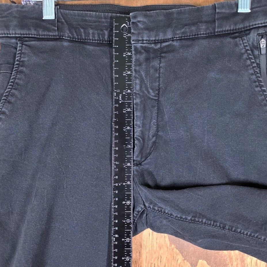 Zara ZARA Womens Pants Black Soft Denim Fly Jean Capris Cropped Stretch 30 in M Regular Straight Ankle Casual Workwear 30 Day Returns Mens? Size 30" / US 8 / IT 44 - 7 Thumbnail