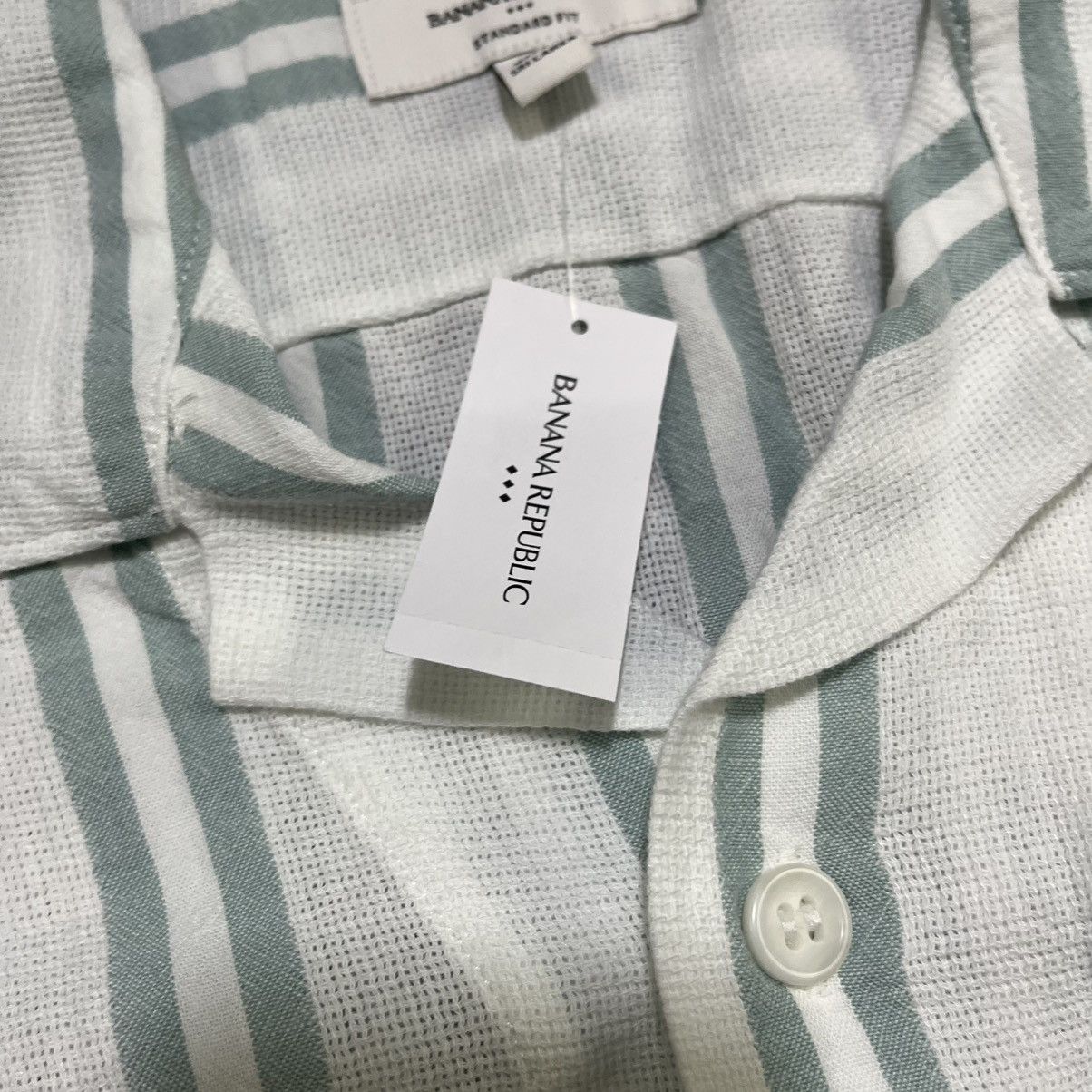 Banana Republic Banana Republic Striped Button Up Shirt Short Sleeve XL NEW Size US XL / EU 56 / 4 - 6 Thumbnail