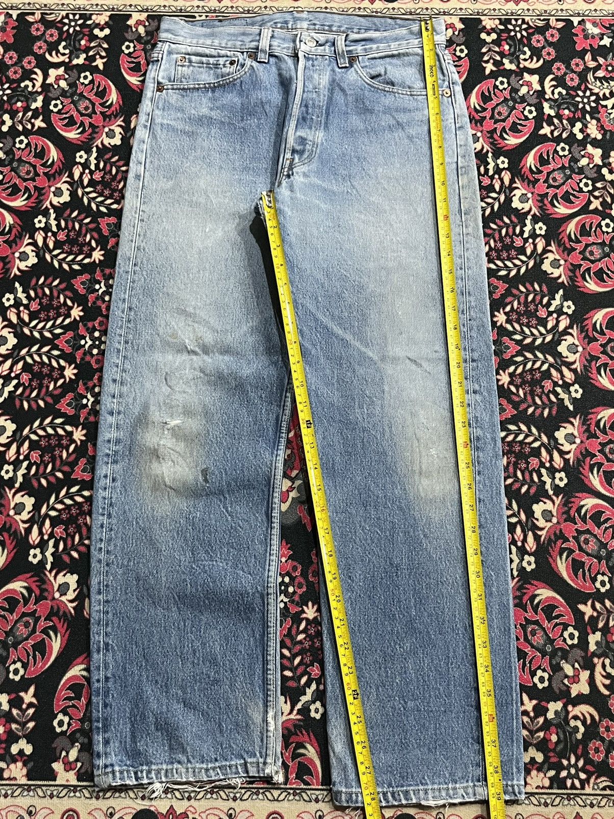 Levi's Vintage Y2K Levi’s 501 Blue Washed Straight Leg Jeans Size US 33 - 13 Thumbnail