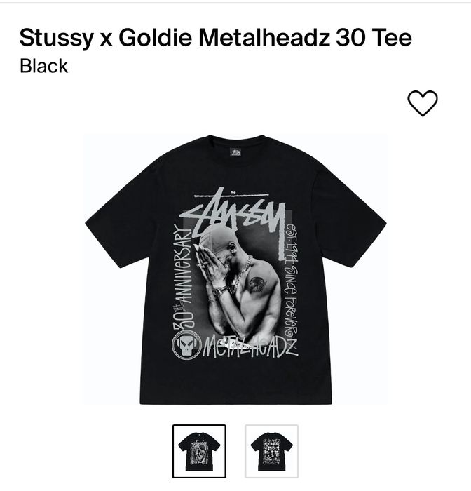 Stussy Stussy Goldie metal headz 30 tee | Grailed