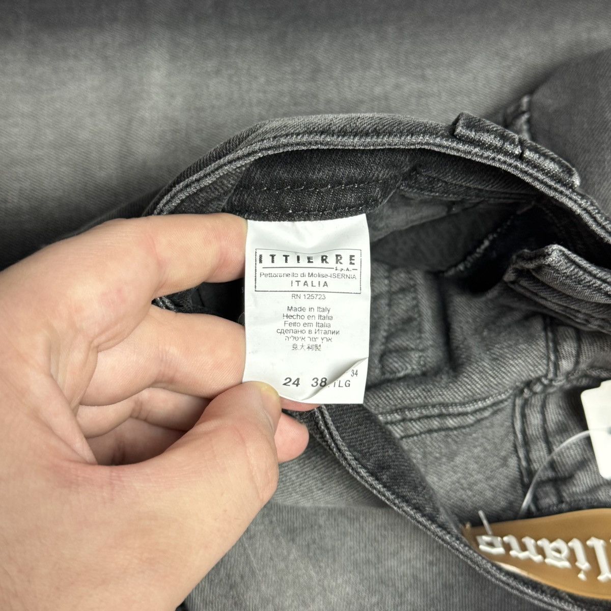 John Galliano NEW Galliano Y2K 00s Flared Jeans Size 24" / US 00 / IT 34 - 6 Thumbnail