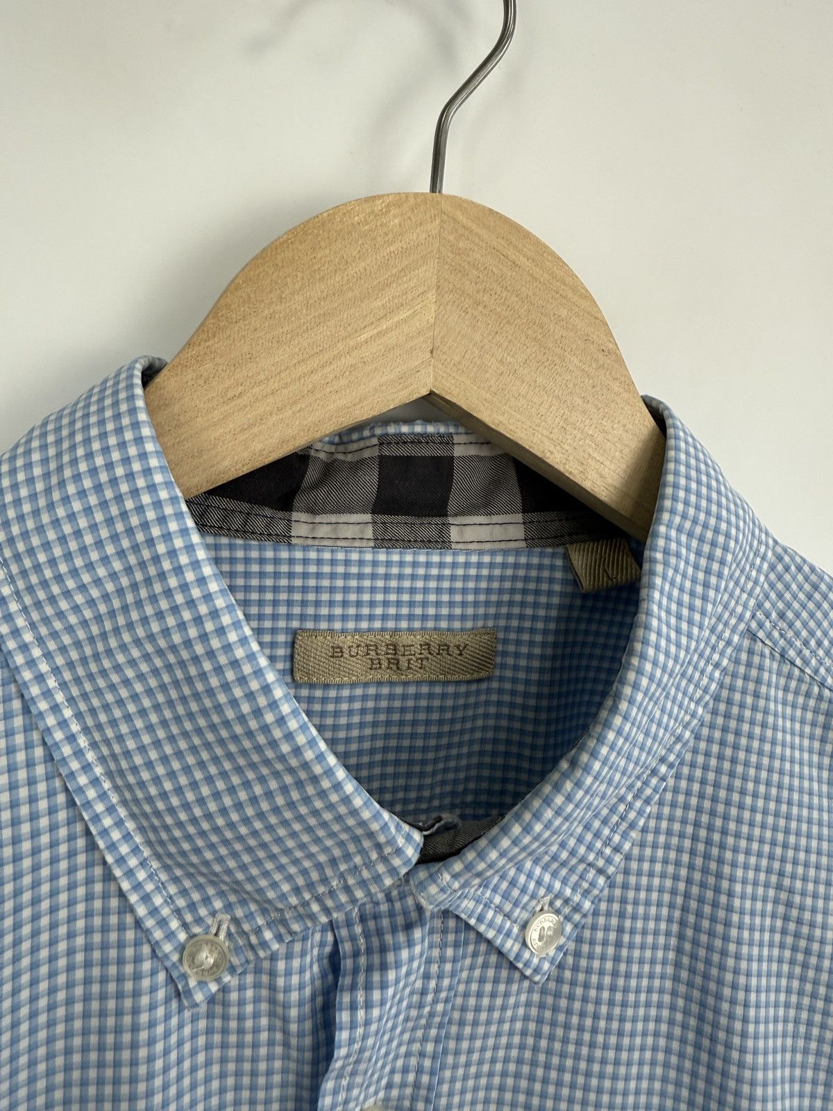 Burberry 🇬🇧 Vintage Burberry Brit Shirt Rare Retro Hype Y2K Size US L / EU 52-54 / 3 - 5 Thumbnail